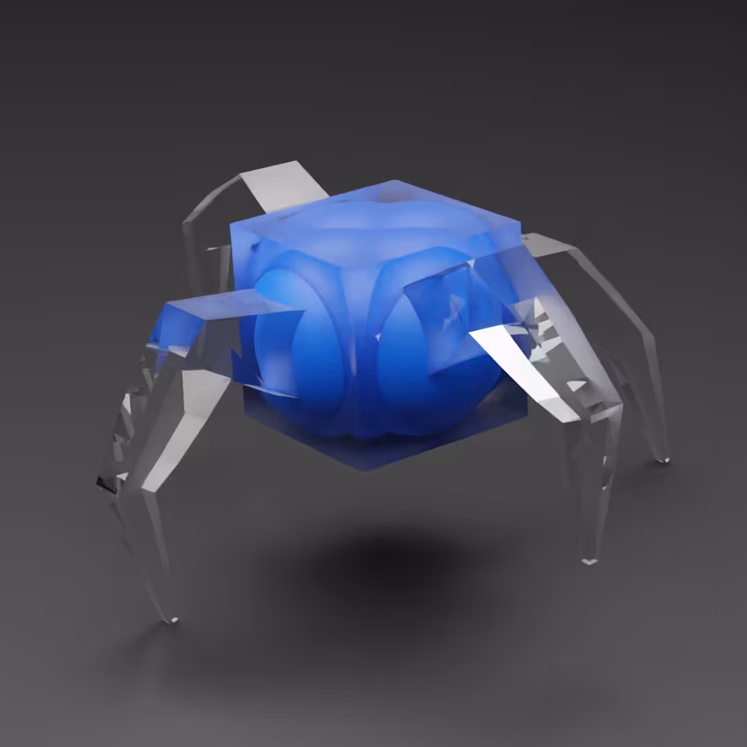 Four Spheres in a Glass Cube