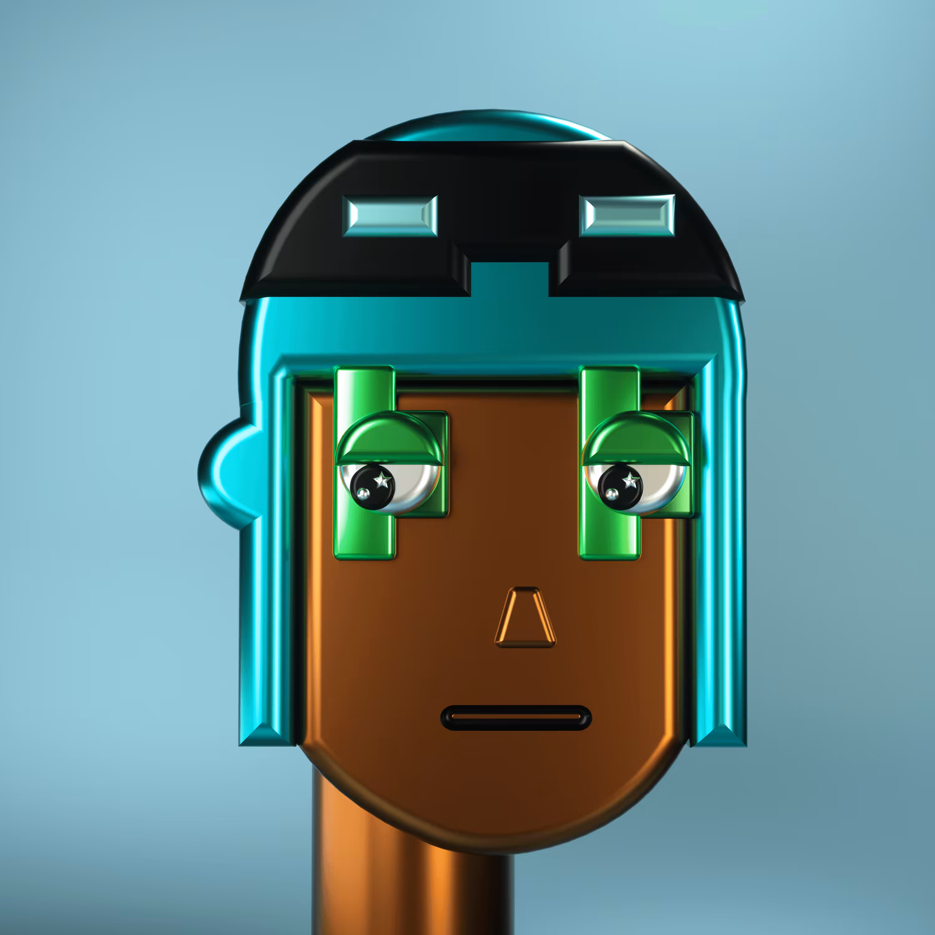 3D Chrome Punk #0367