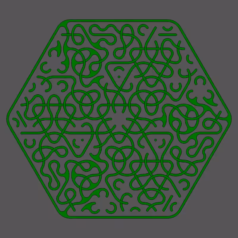Threefold Symmetry - Dark Variations #205