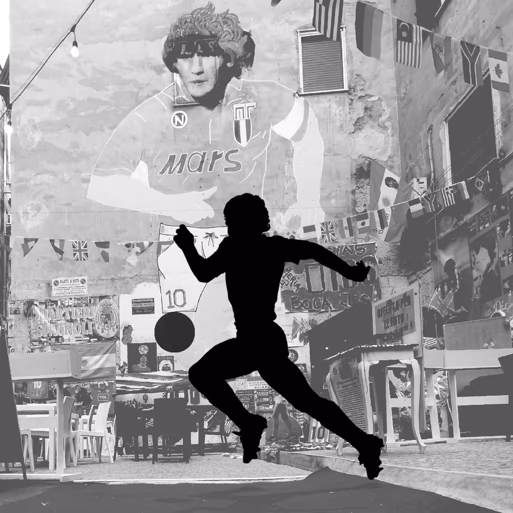 THE SILHOUETTE: Murales di Maradona Naples_Silhouette #11