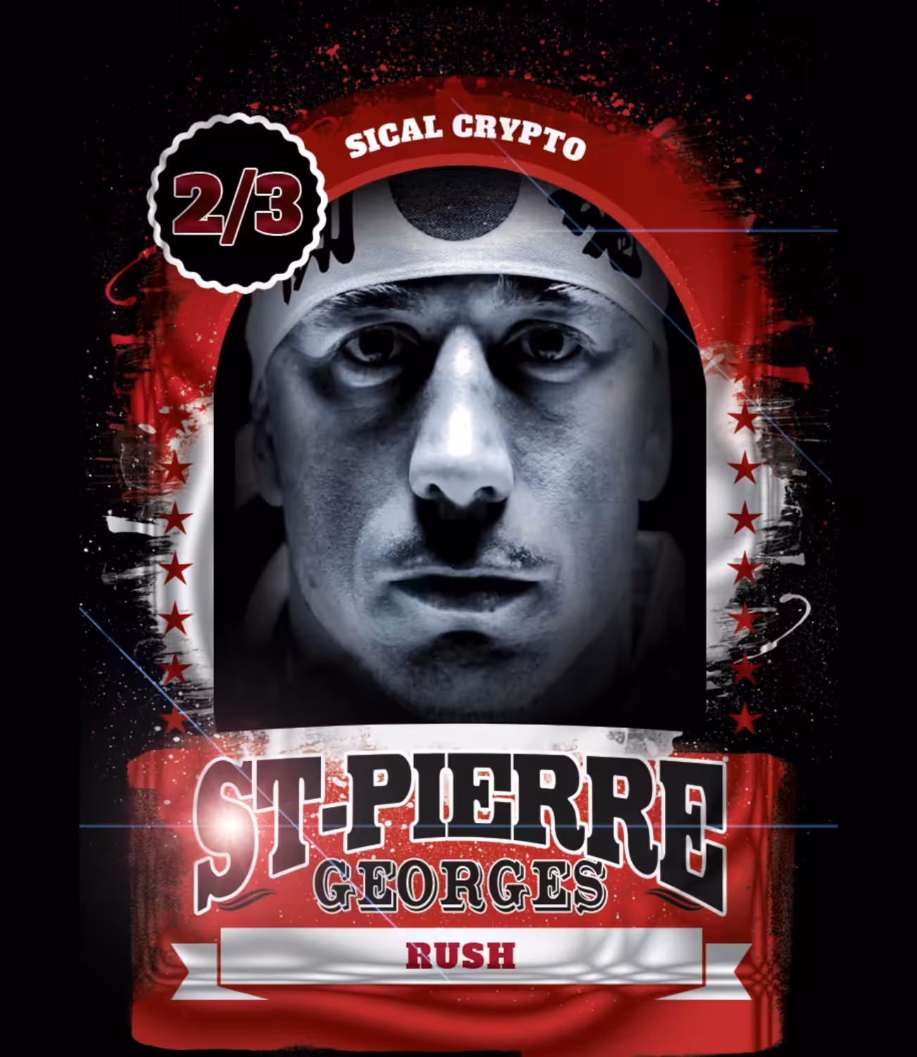 2 of 3 Georges St-Pierre Trading card