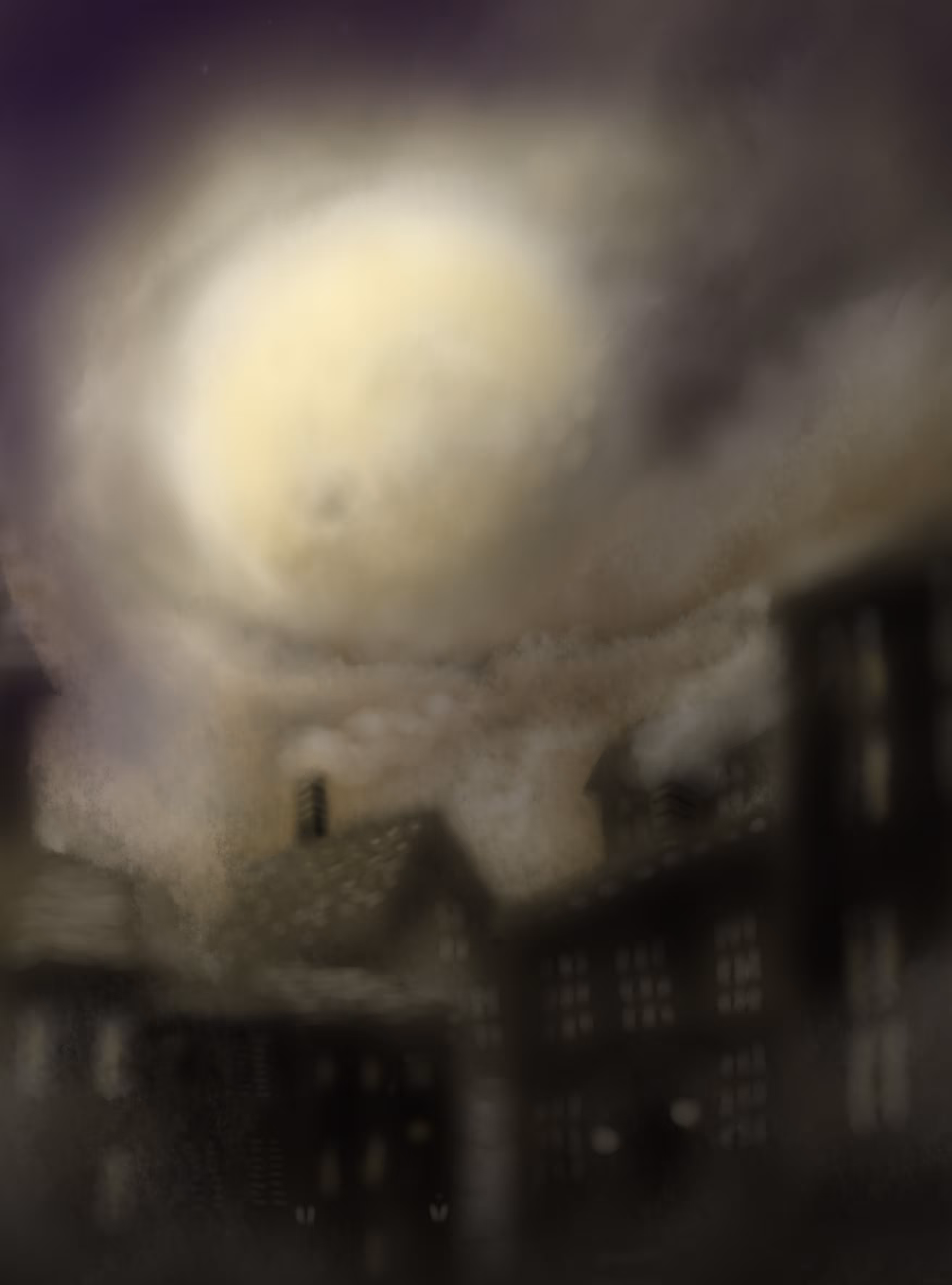 Dark city: big moon