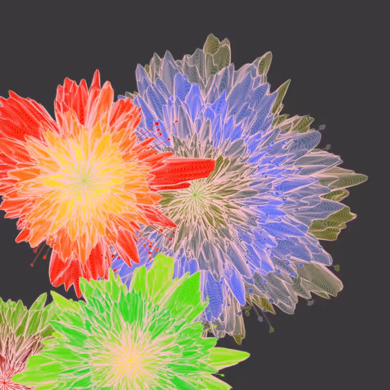 Bouquet of digital flowers #4