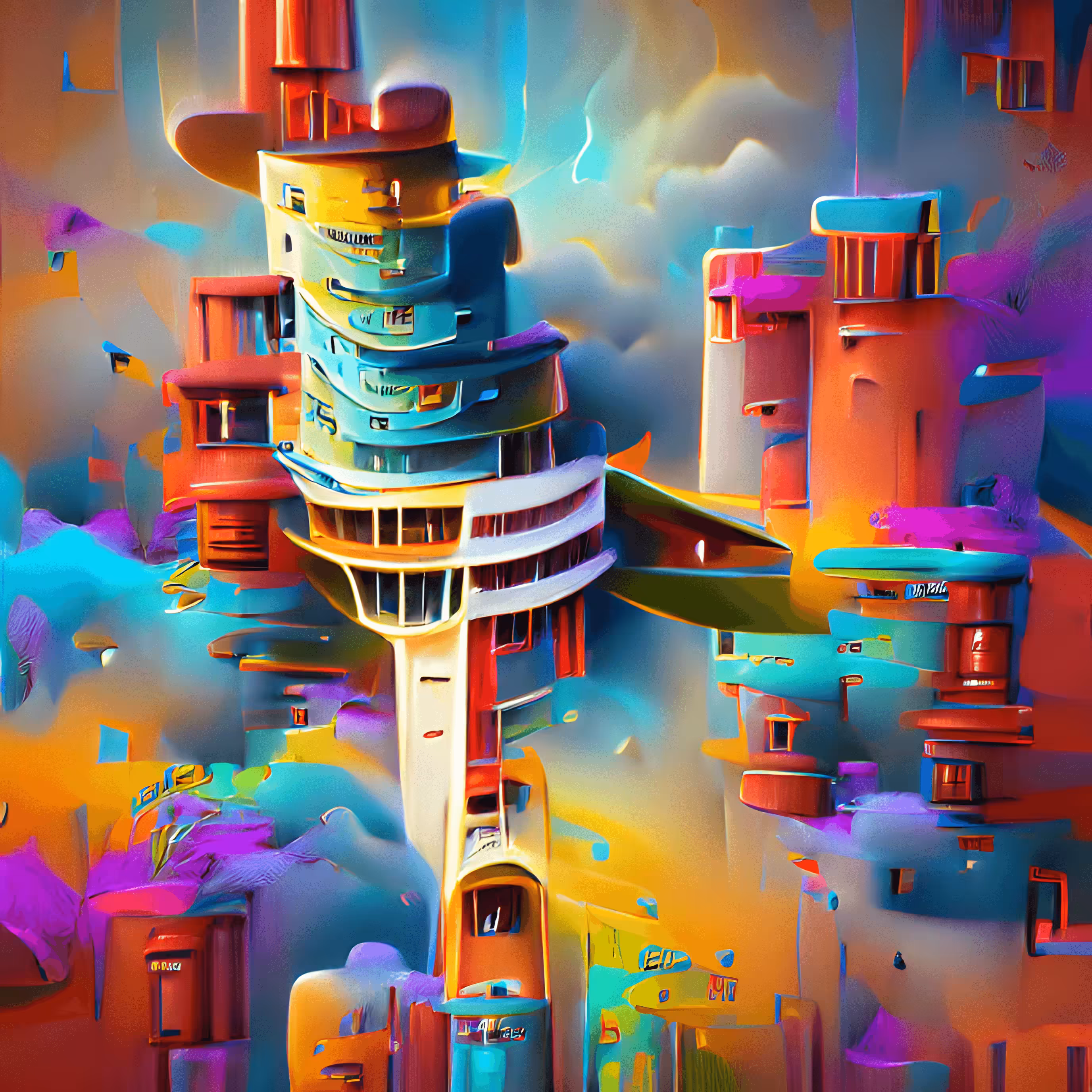 The Infinite Tower by Frank Lloyd Wright