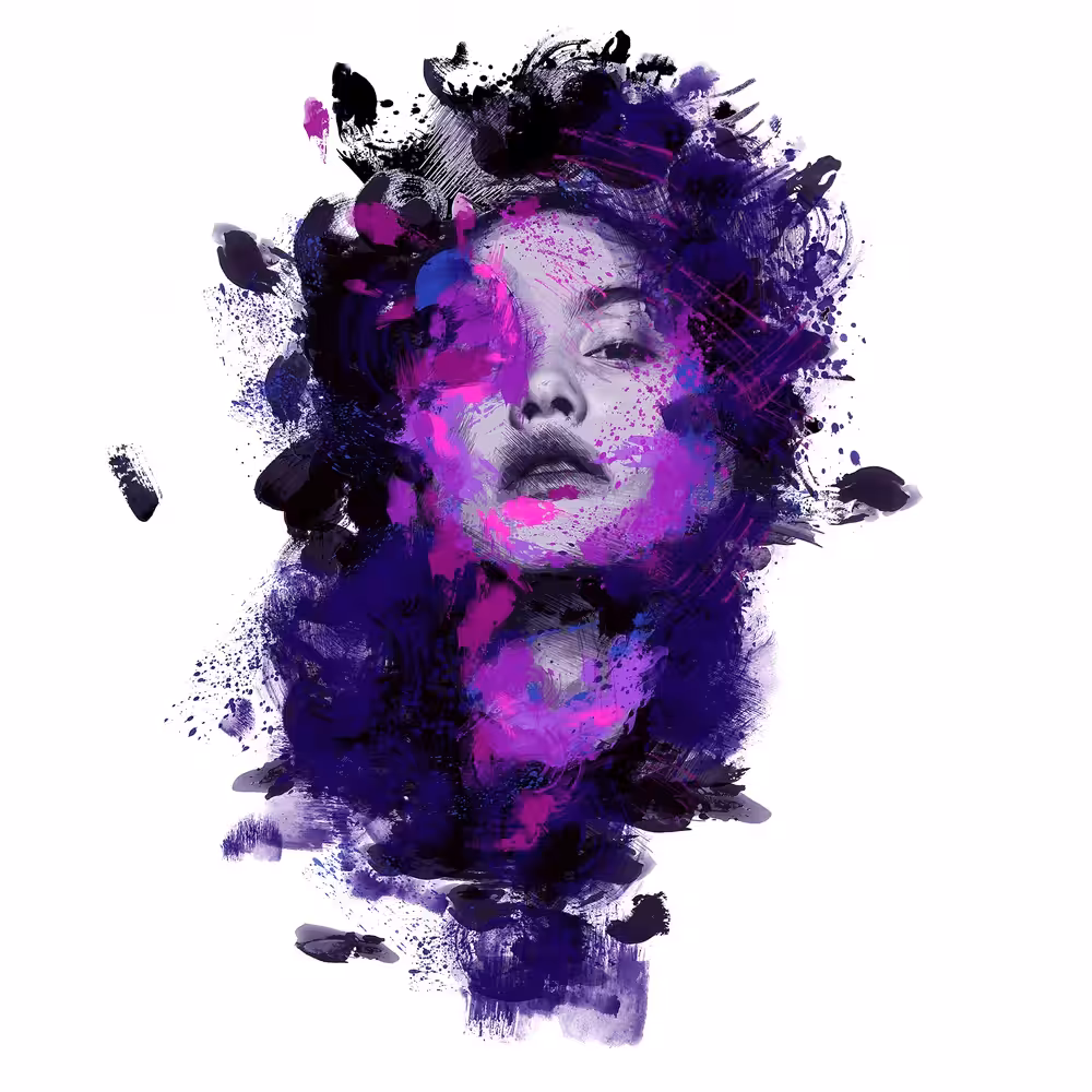Girl Abstract Painting #1