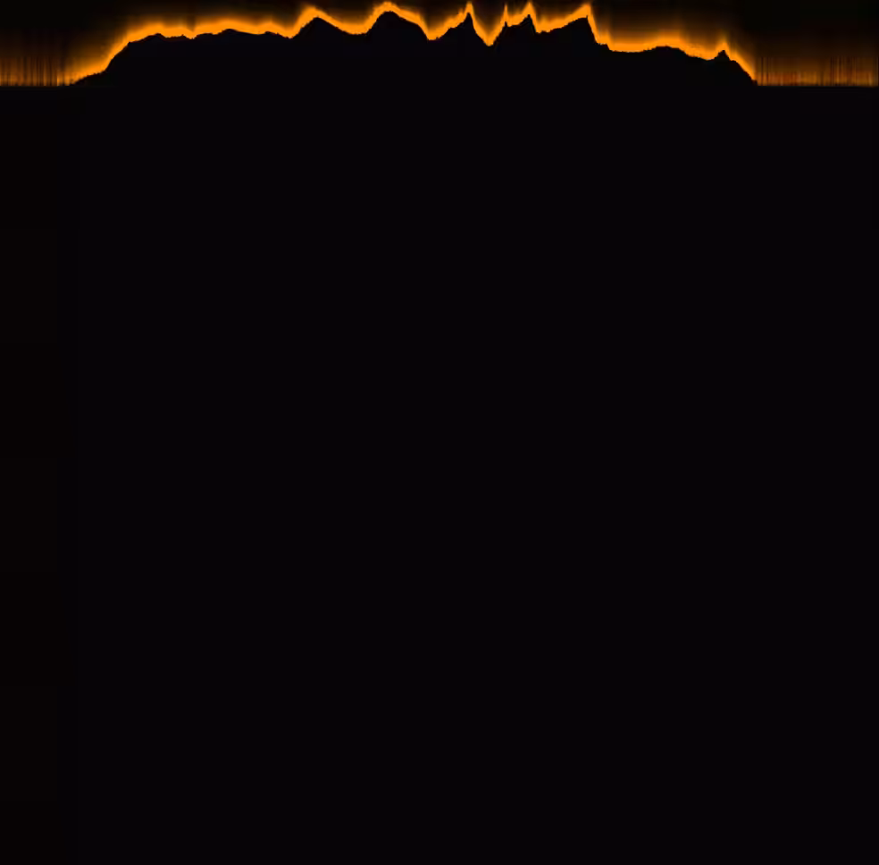 Raining Pixels #091 Dark Orange, Matrix Style