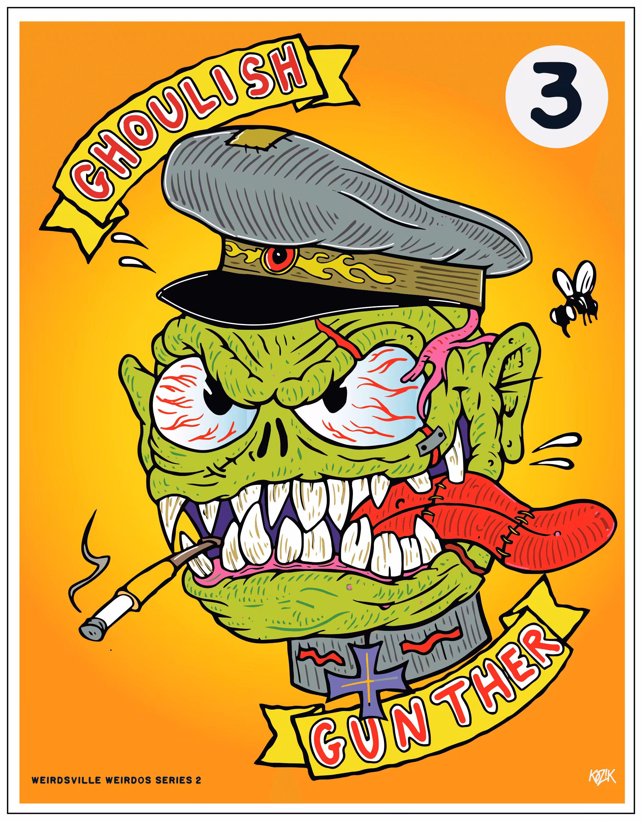 Weirdsville Weirdos Series 2: Ghoulish Gunther 3/12