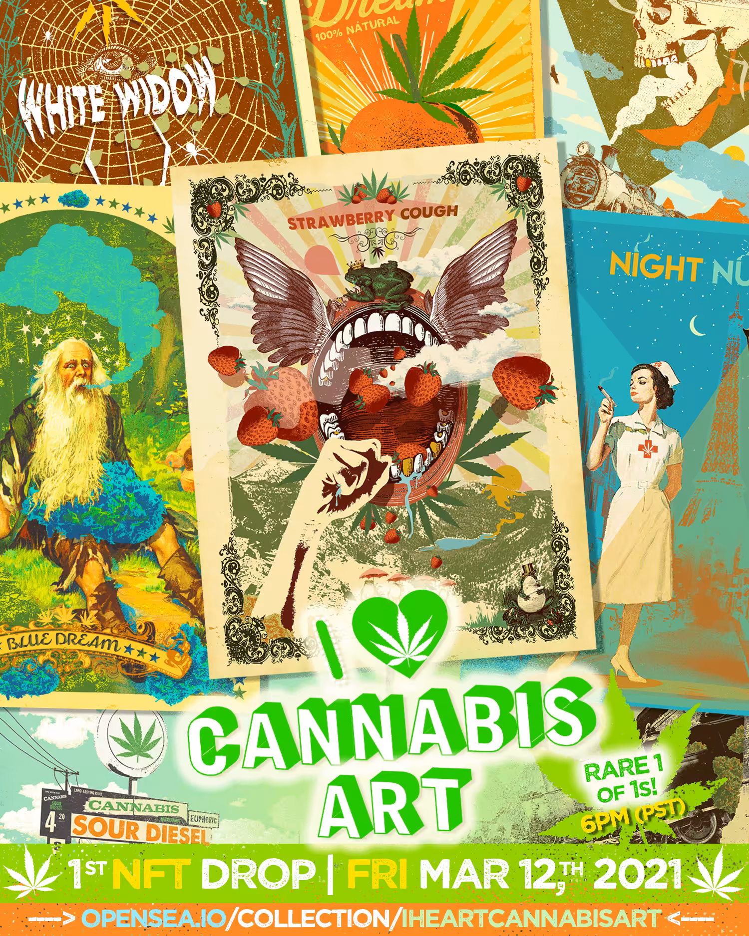 I HEART CANNABIS ART NFT DROP #1