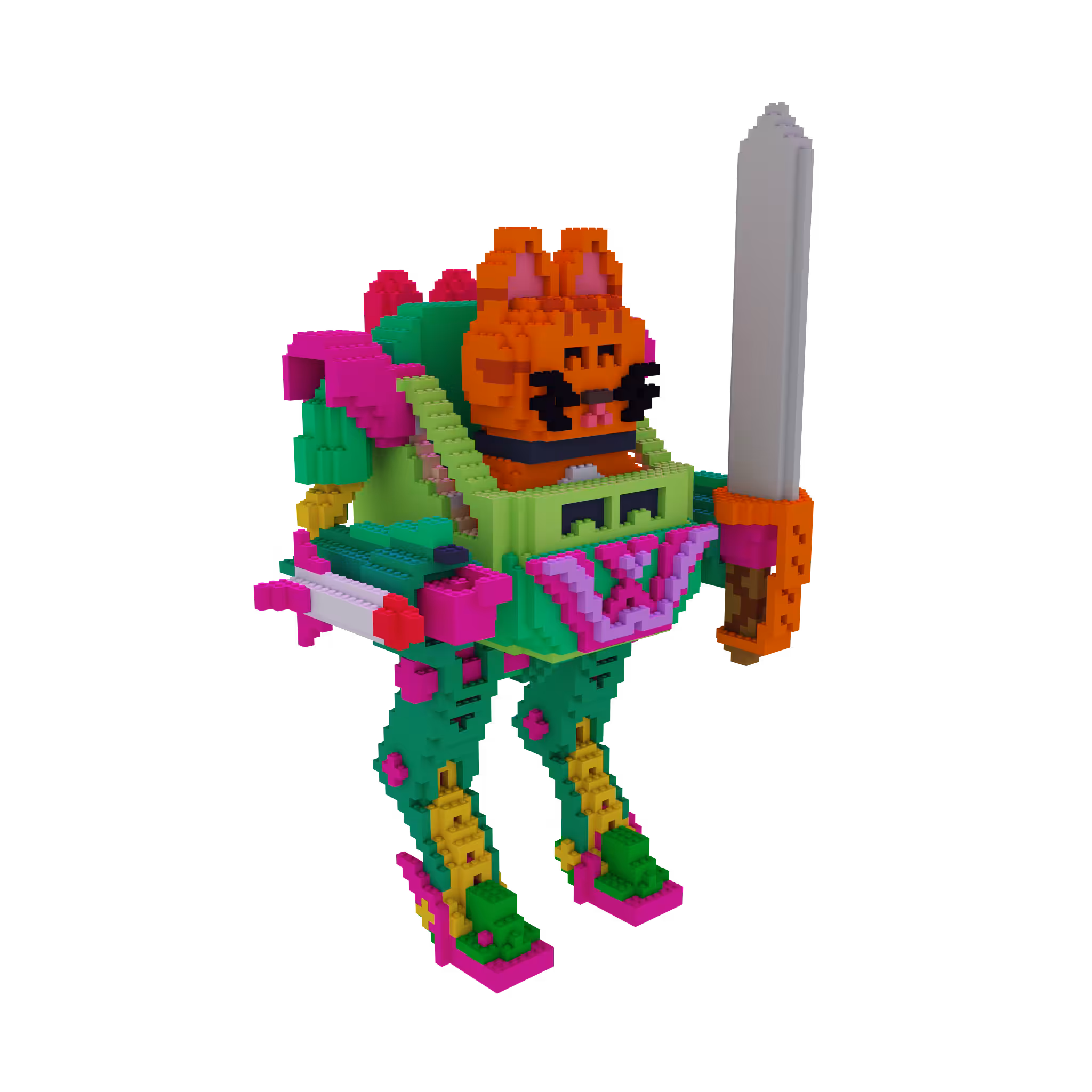 Orange Cat Robot
