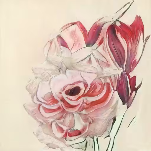 Some flowers a machine generated
