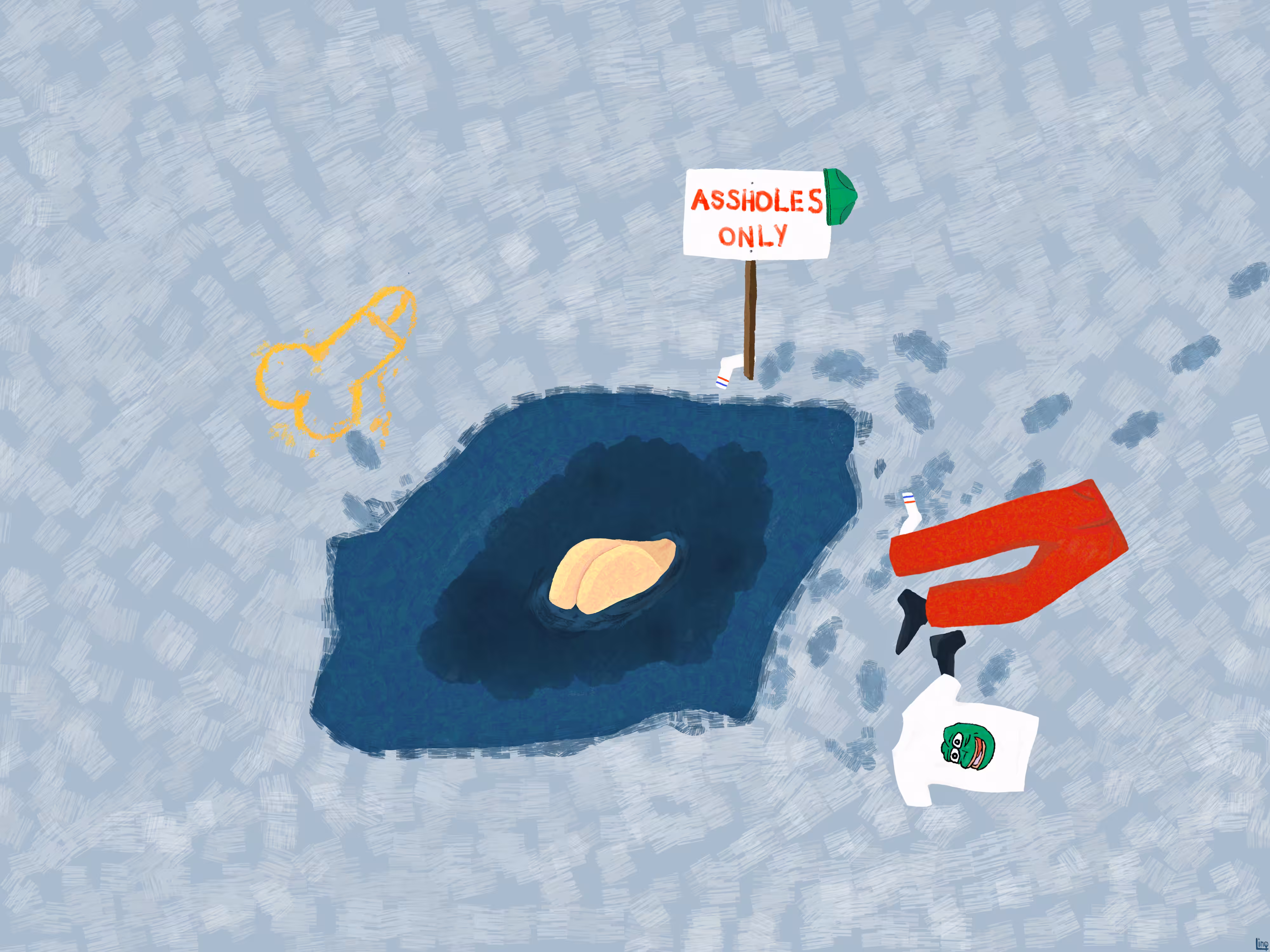 An Asshole in a Ice Hole