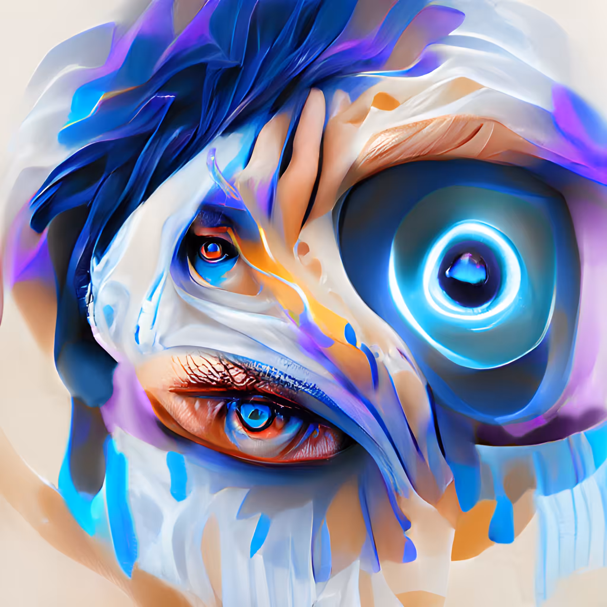 Melancholic look