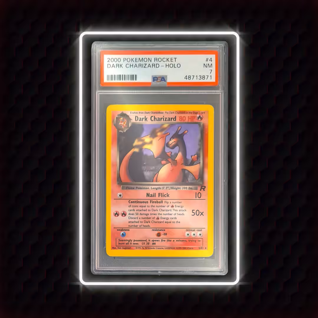 2000 Team Rocket Dark Charizard Holo #4 PSA 7 Near Mint