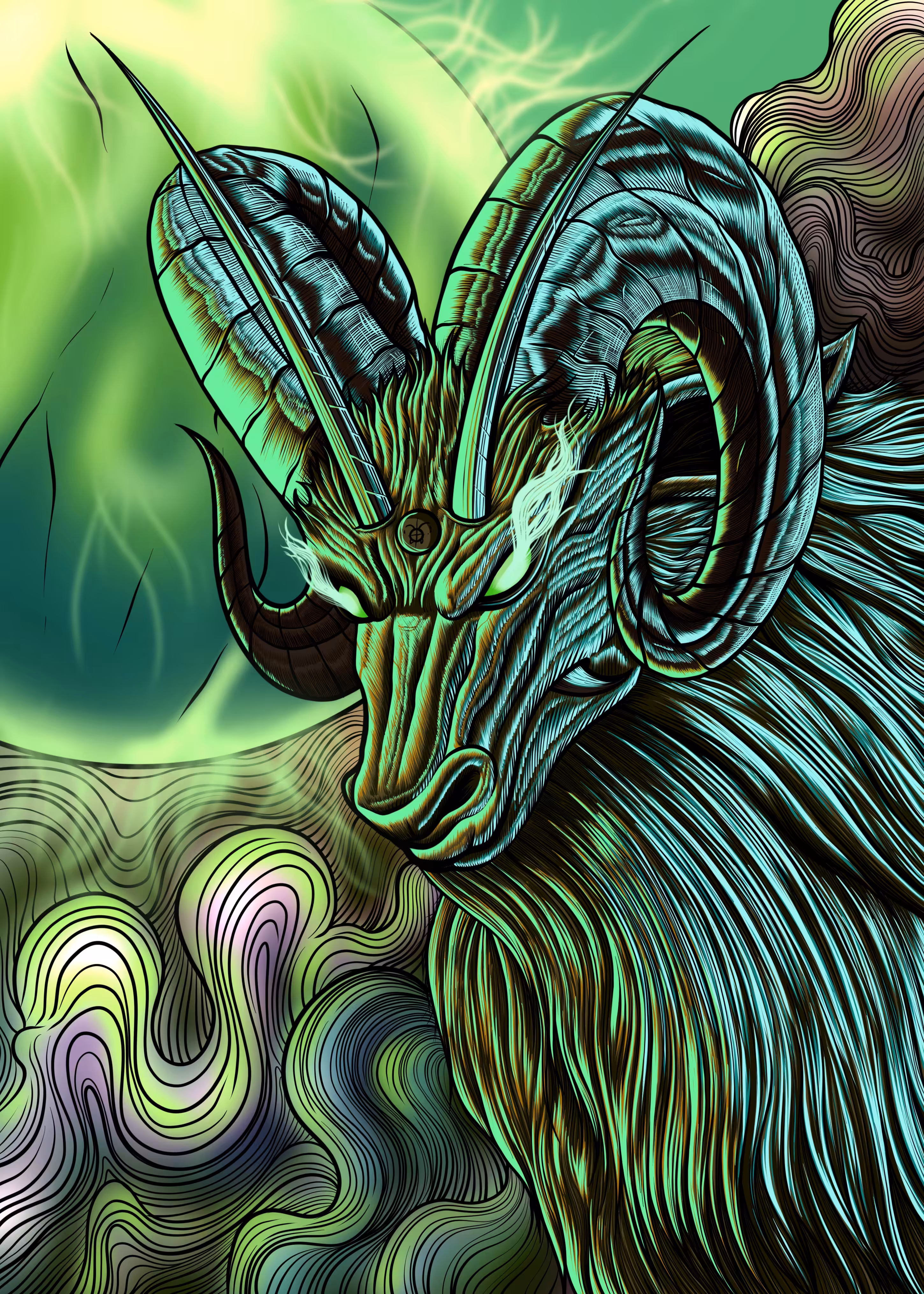 Fantasy goat #01