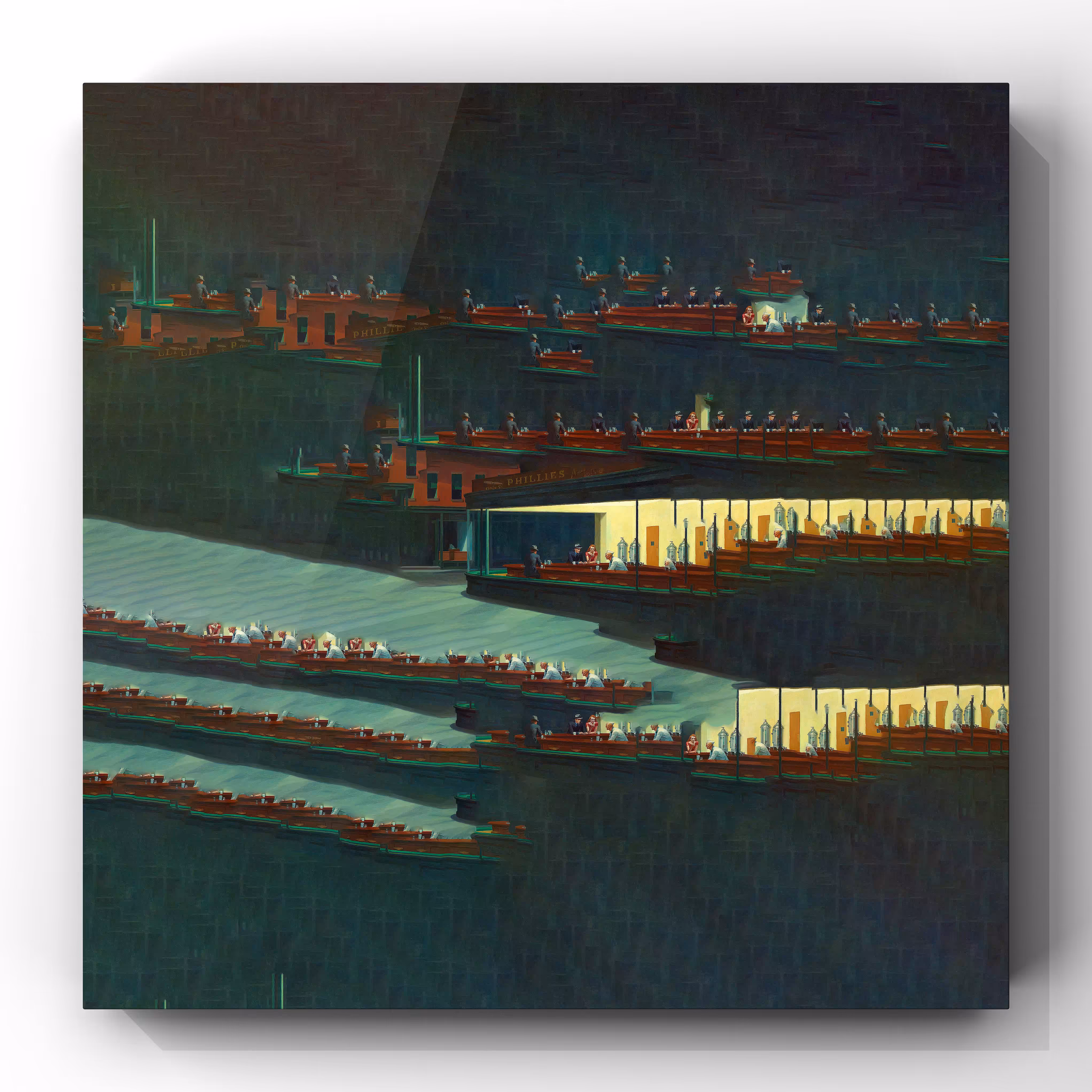 Edward Hoppers Nighthawks by Zaam