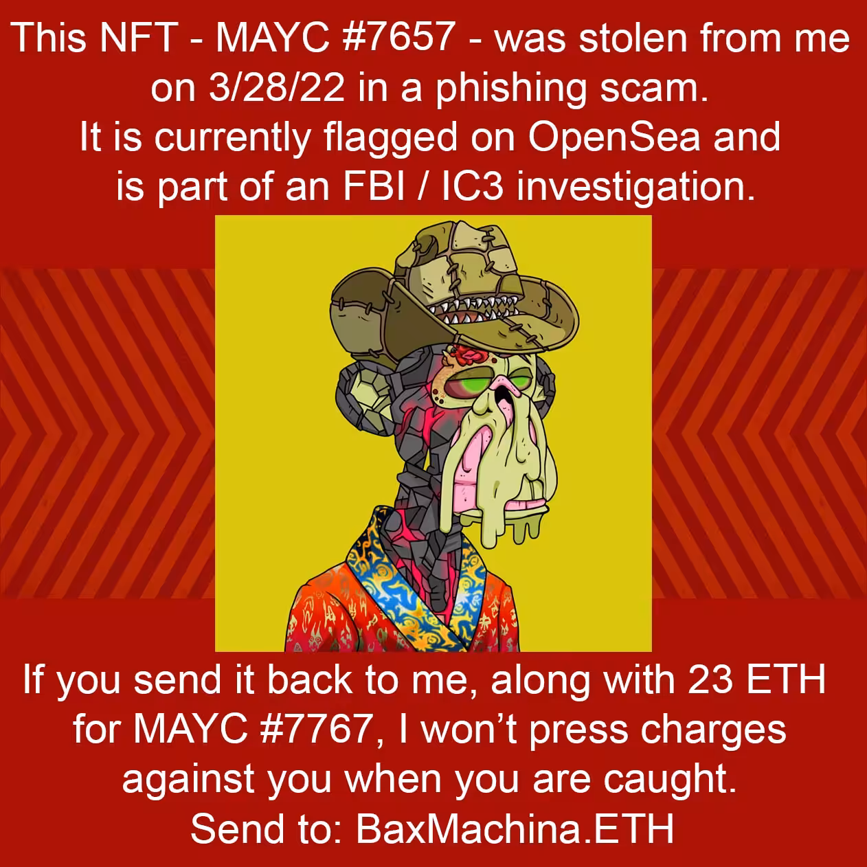 MAYC 7657 Stolen