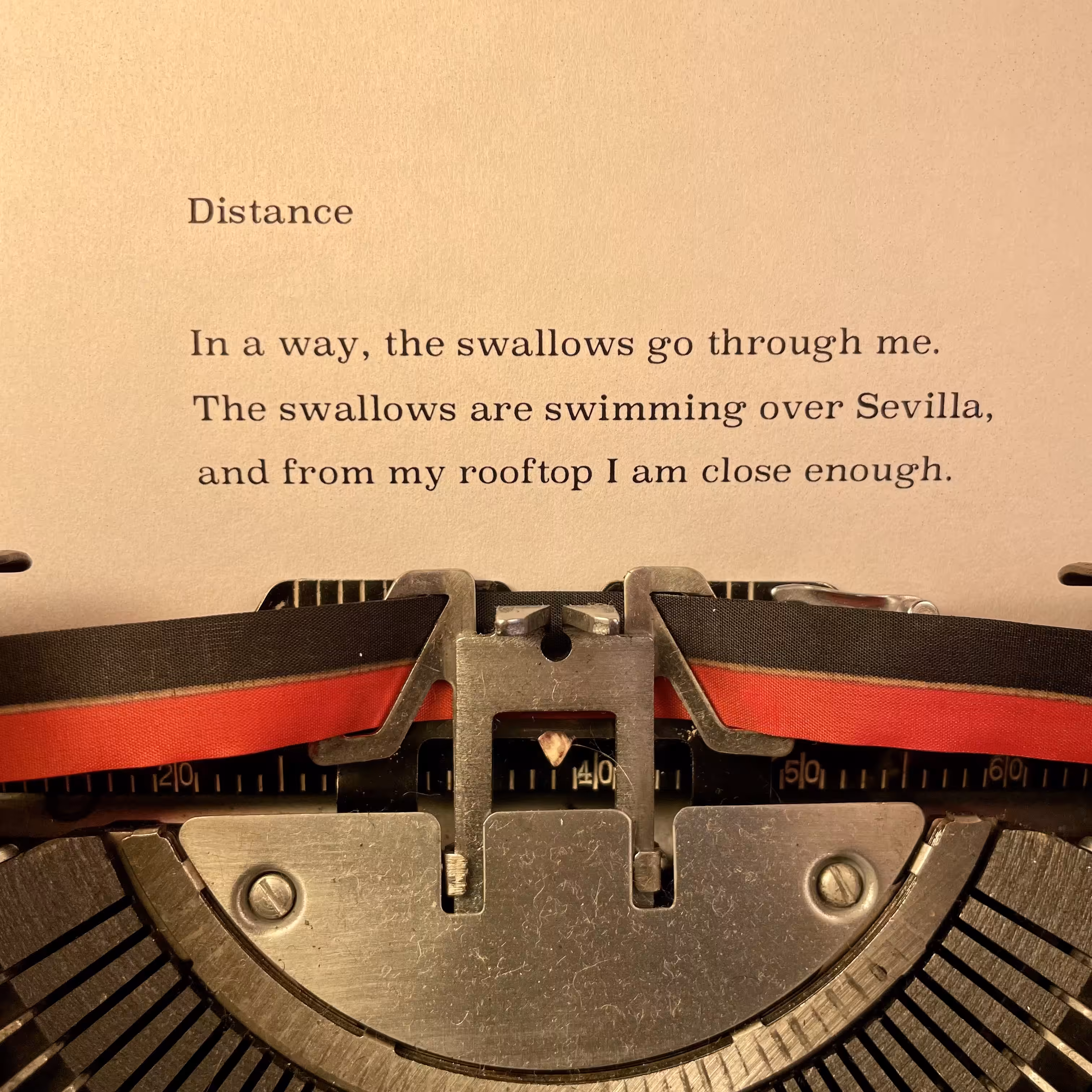 Love Poem Tercets: Distance