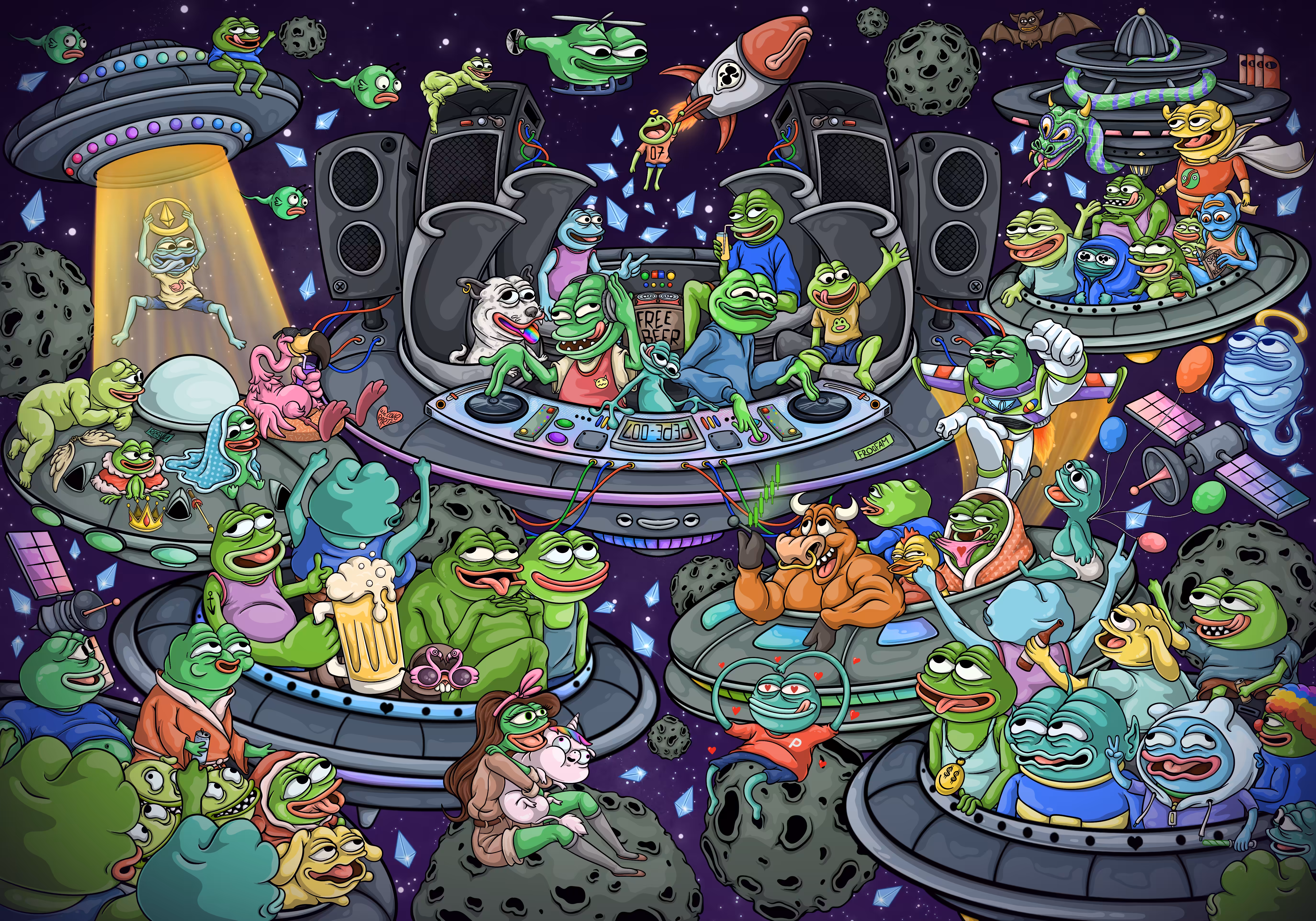 UNKNOWN SPACE PEPE PARTY