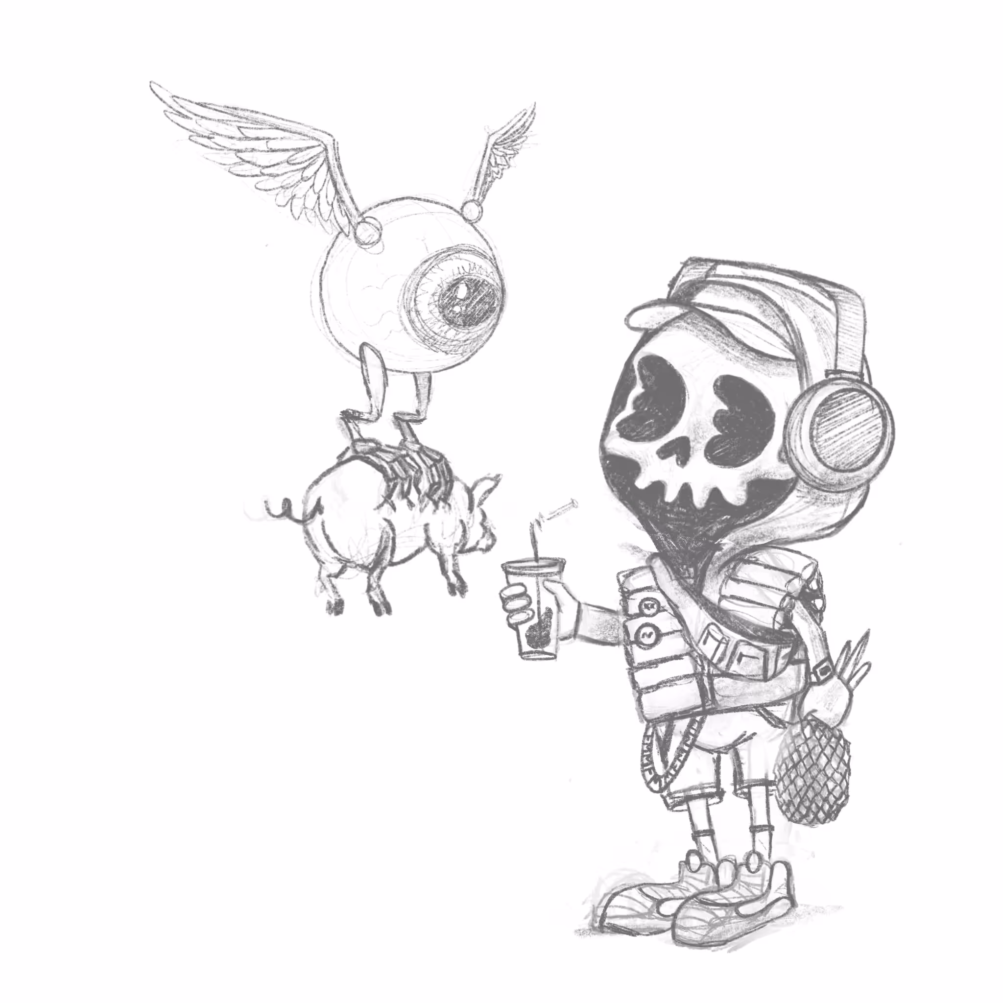SkullBoy *PineapplePig[Sketch]