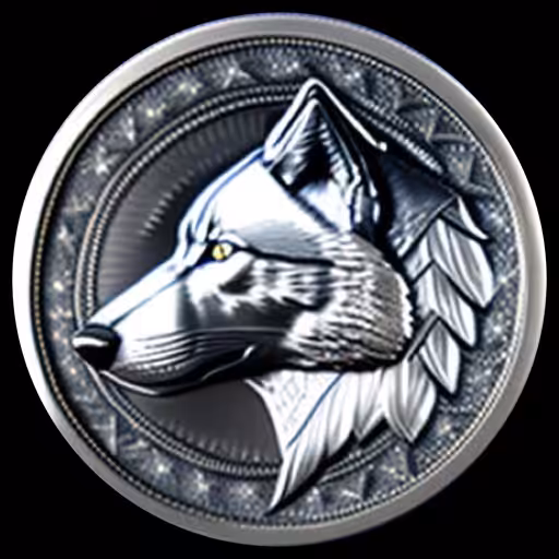 Wolf Silver Token