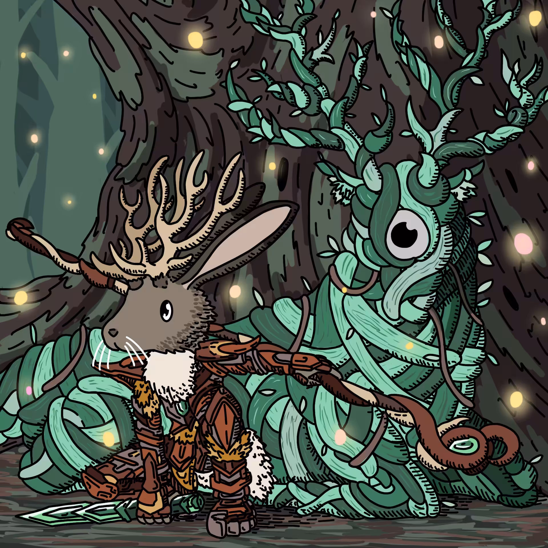 One eyed guys: Guardian of old sacred tree OEG