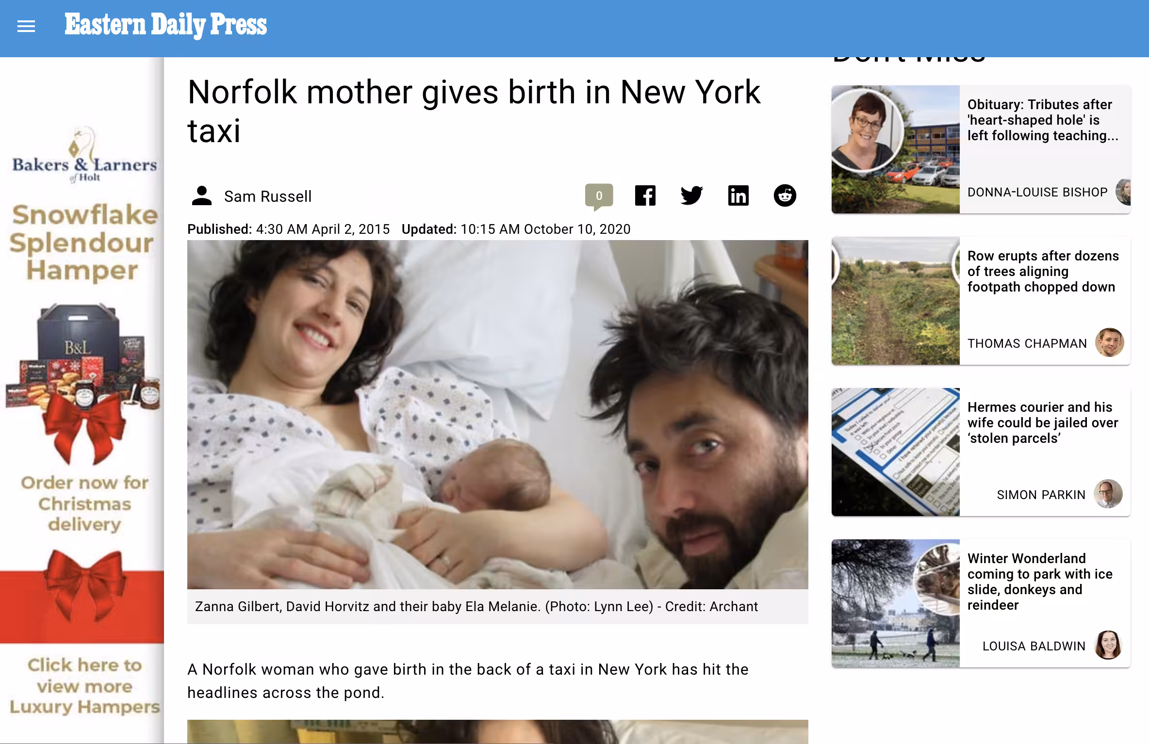 Baby born in the back of an uber (EDP_EDTN)