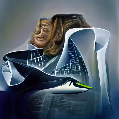 Portrait of Zaha Hadid