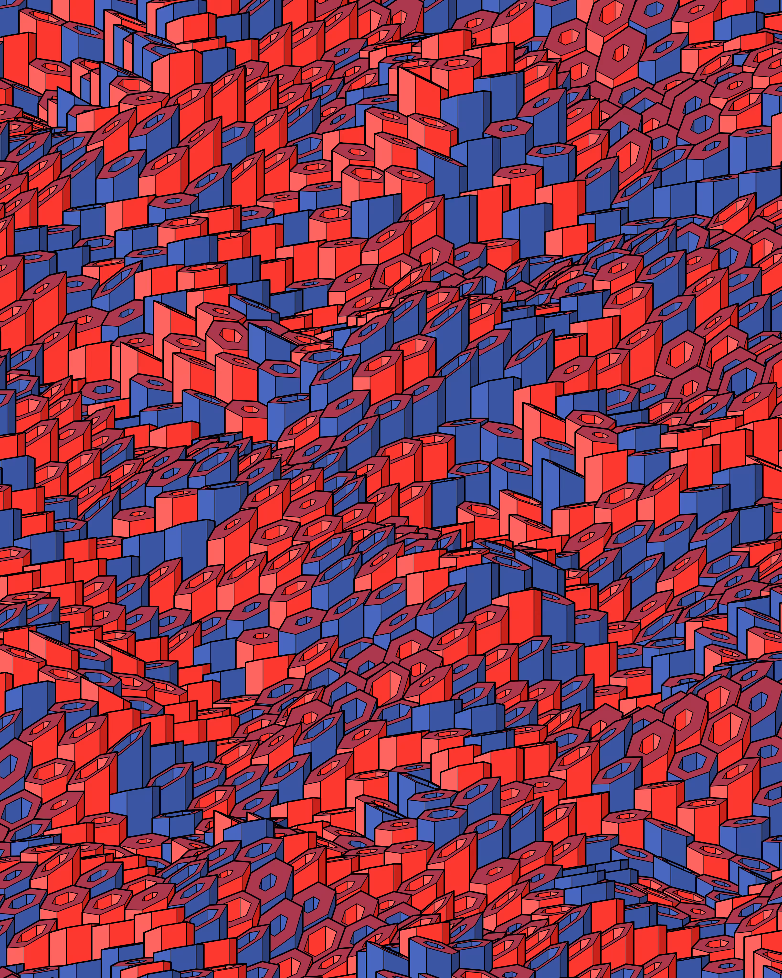 Hexagones Landscape #326
