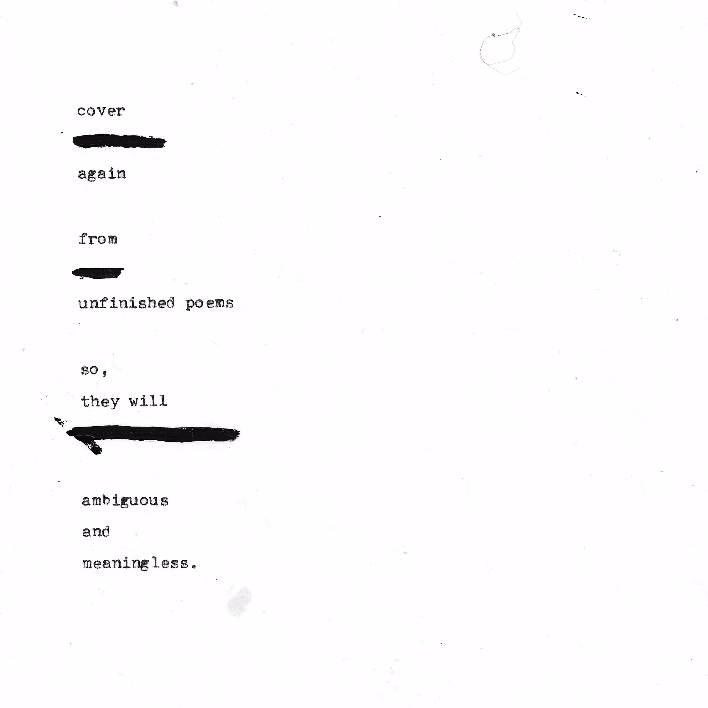 A Meaningless Poem