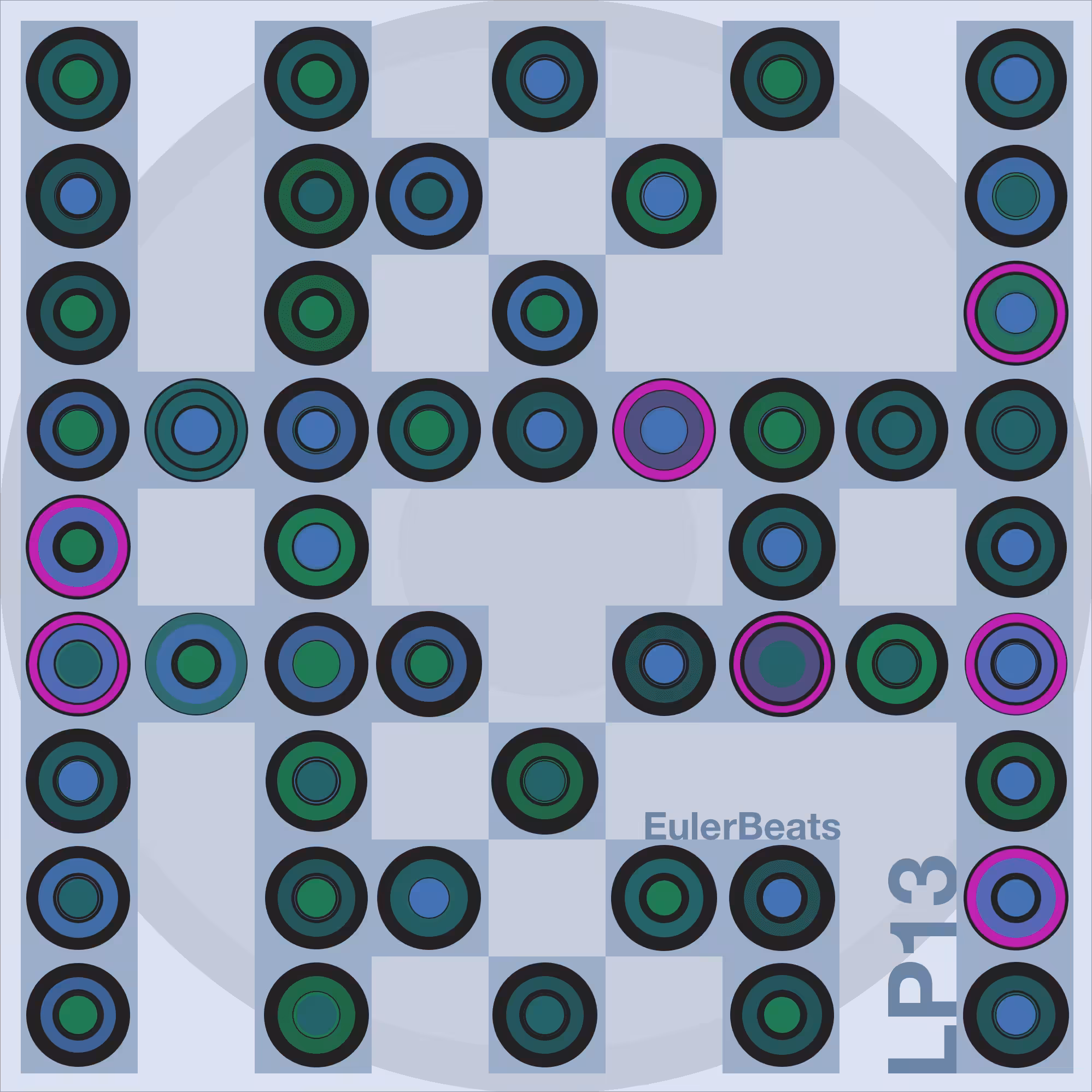 Eulerbeats LP13 Generative Cover Art: #54