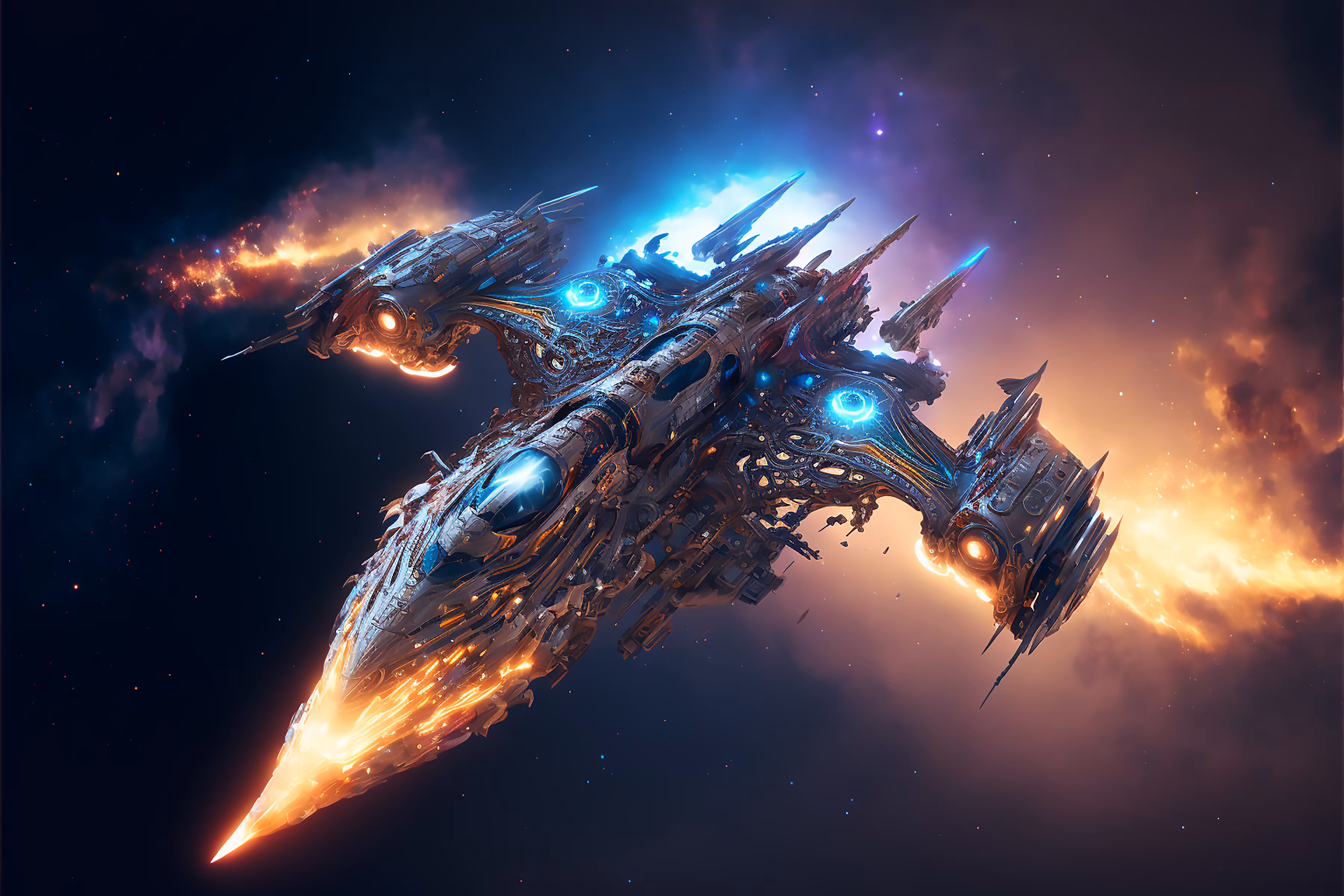 Queens' of the Galaxy Spaceships