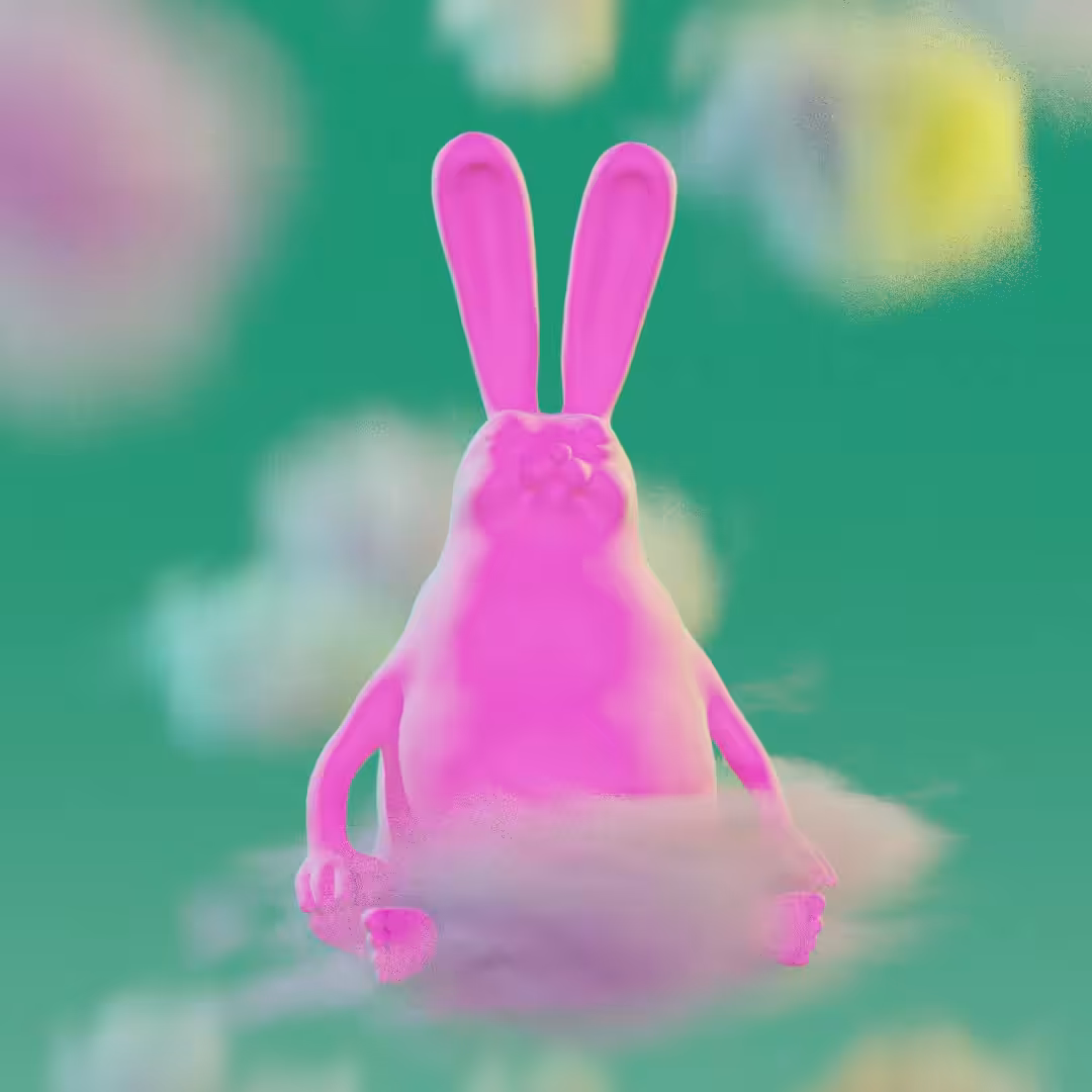 "BE HARE NOW" #FF59A4