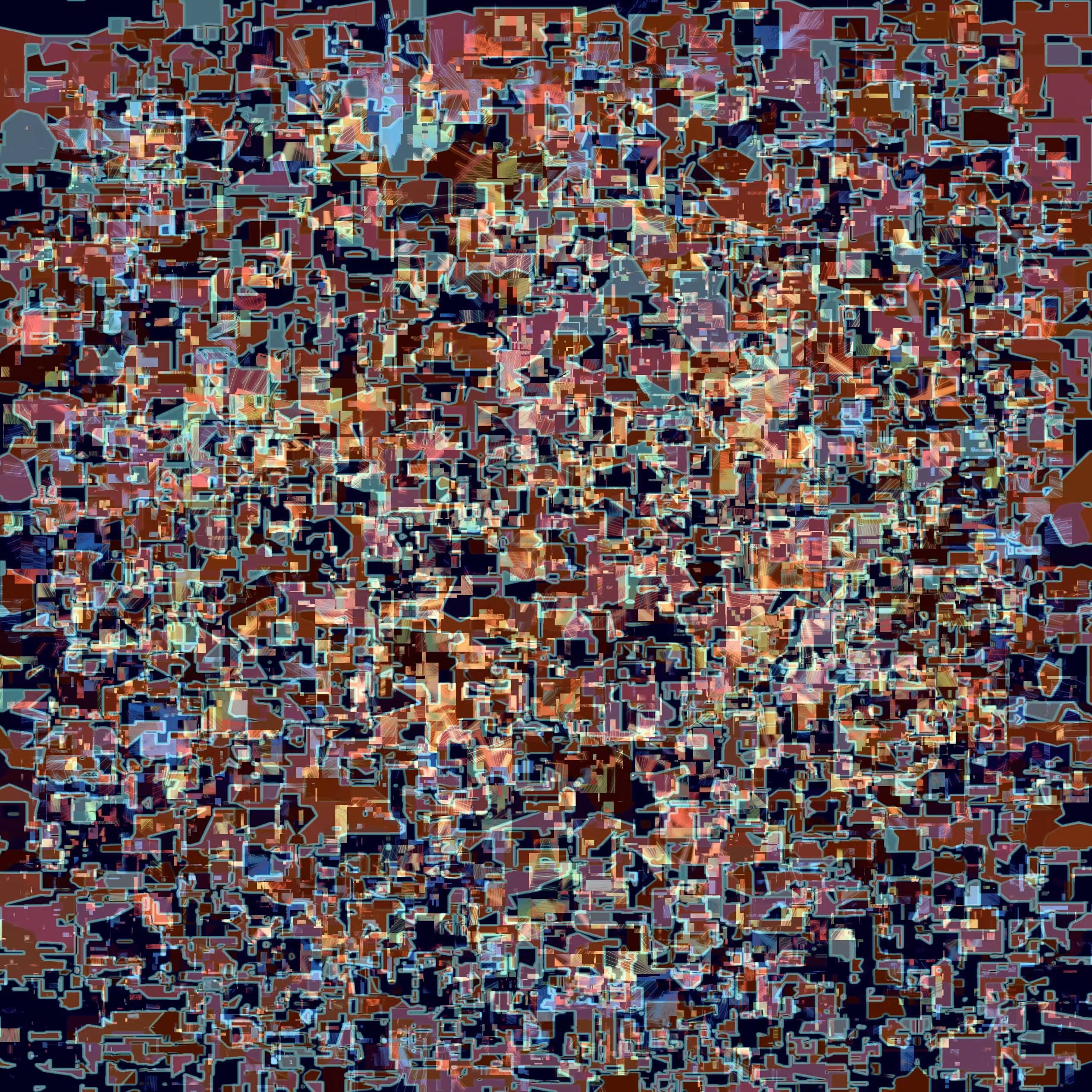abstract in pixels