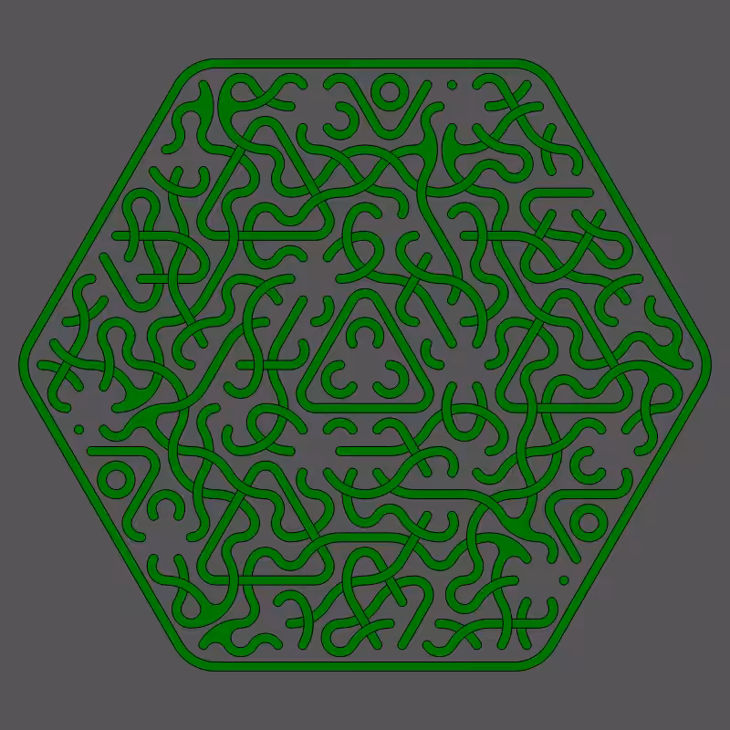Threefold Symmetry - Dark Variations #42