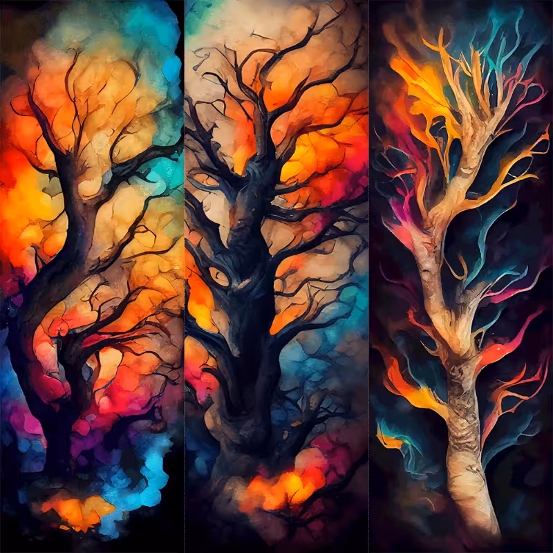 AI Psychedelic Forest #1
