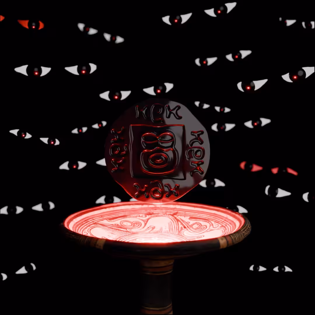 Charon's obol "Dark Pepe" #3/4
