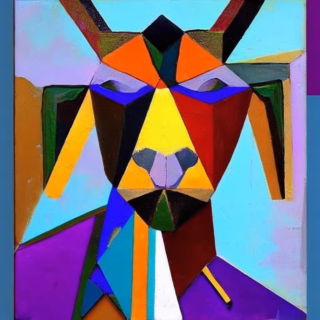 Cubist #32 (Goat #2)