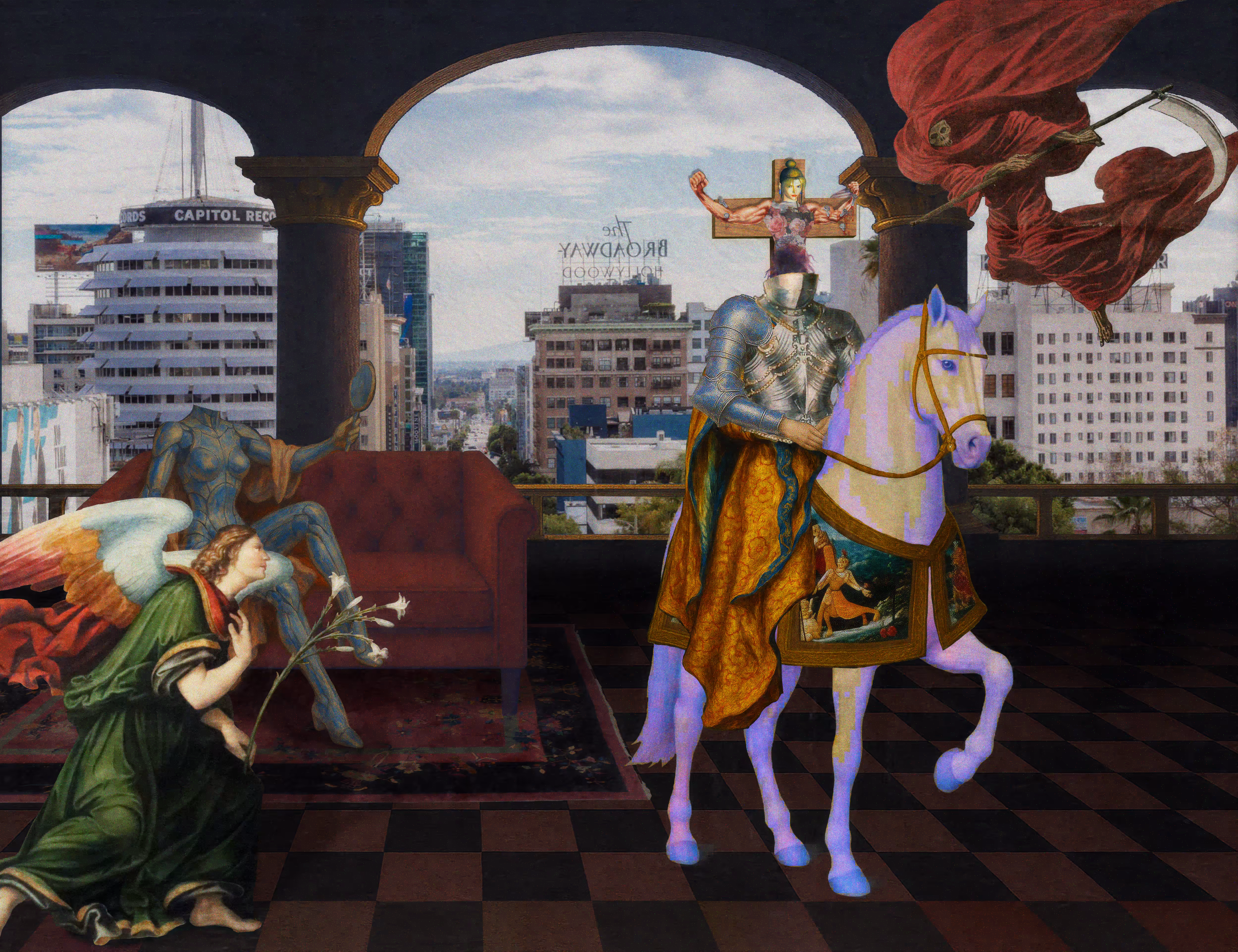 The Pilgrim’s Living Room Crucifixion; Mona Lisa Hyper-Gamble #129