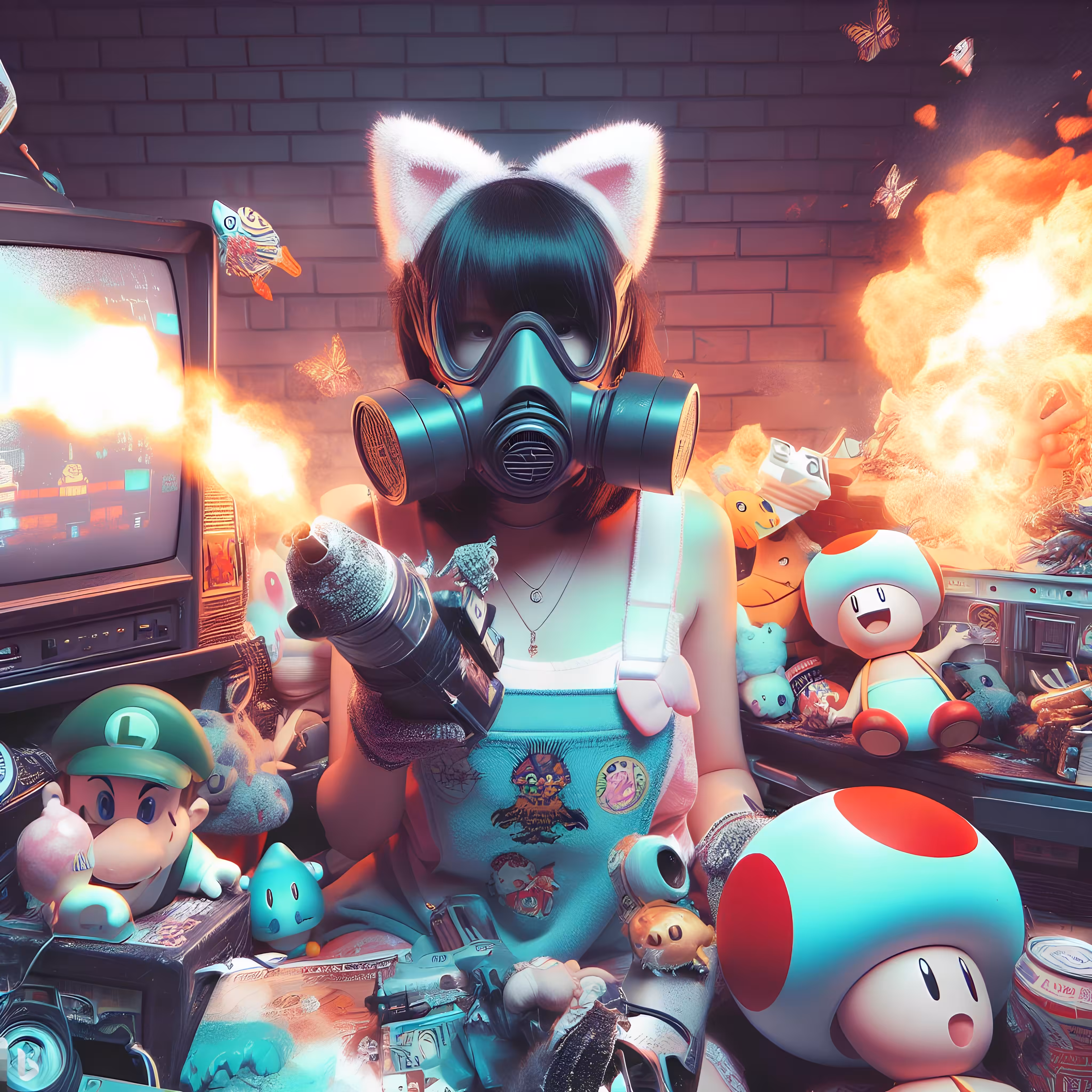Dystopian Gamer Girl 