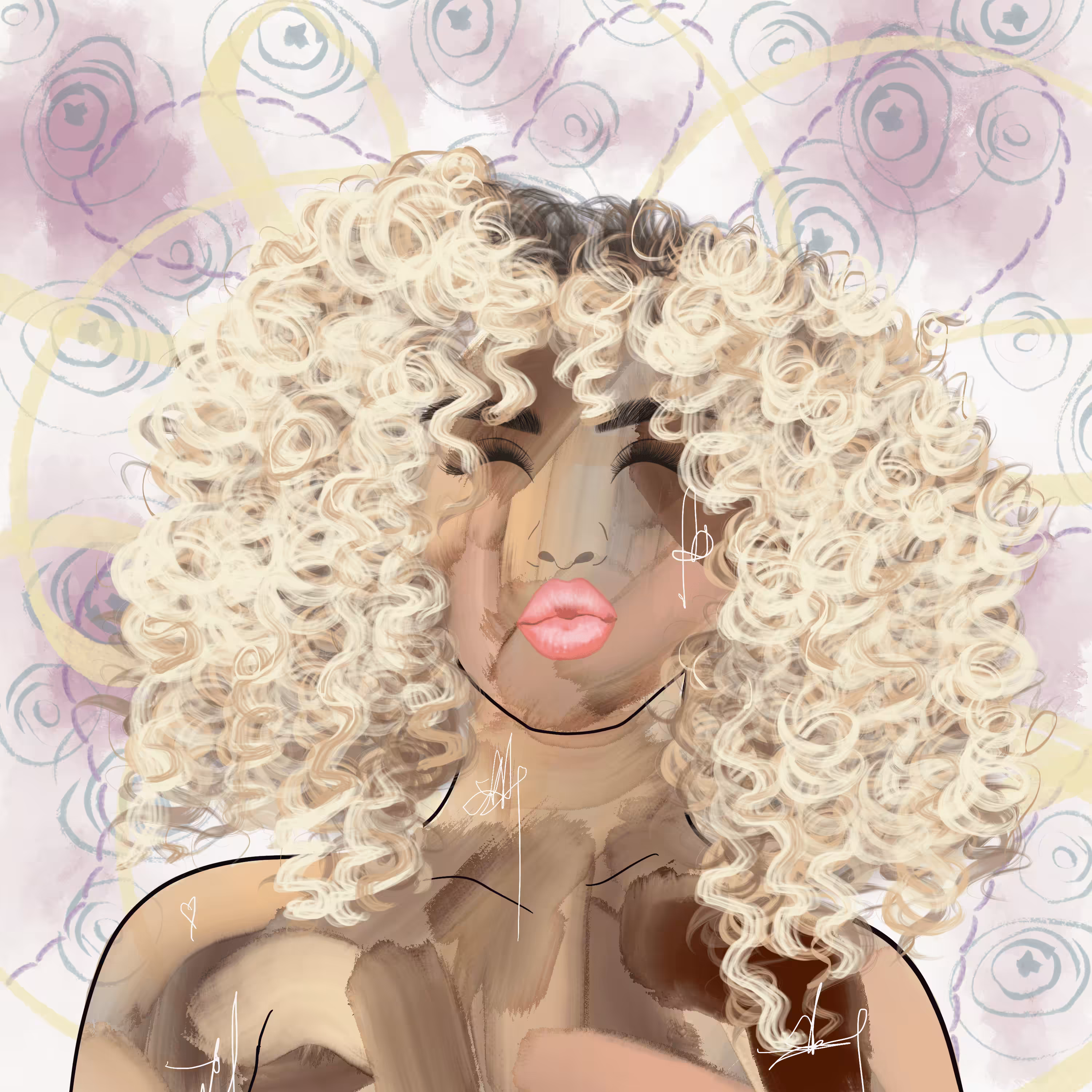 Curly Goddess #017