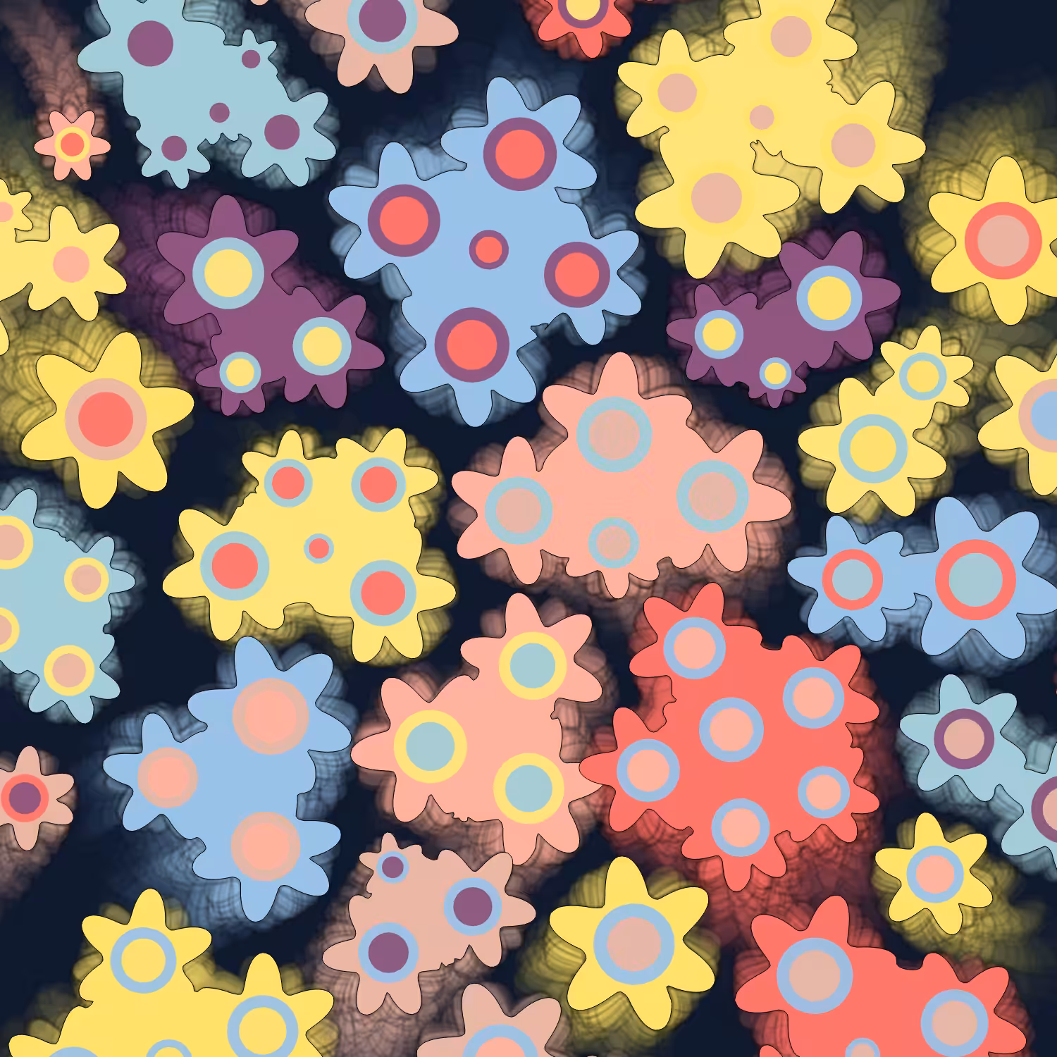 Geometric colorful shapes (Free edition) #55