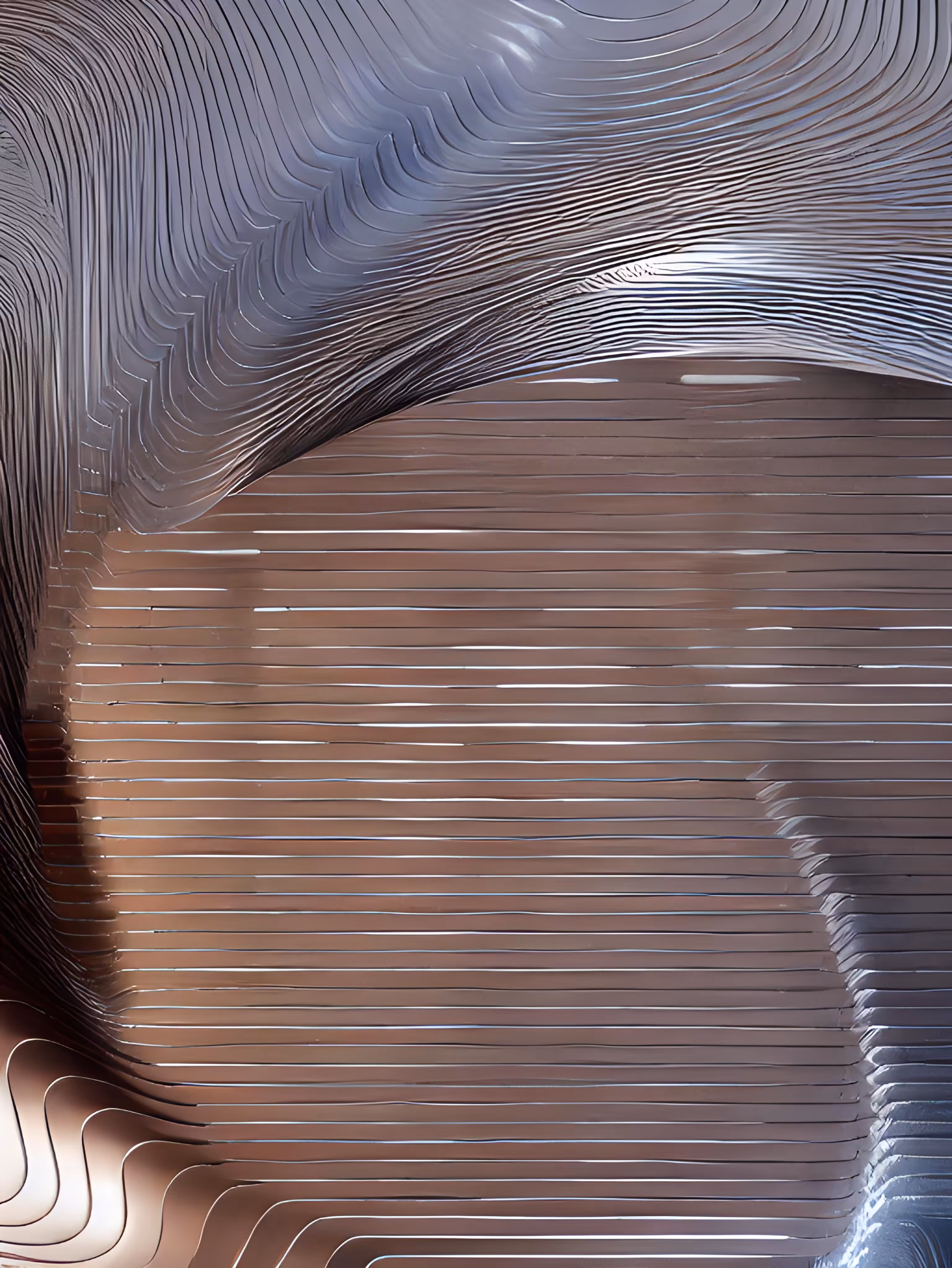 AI exploration of Claire Silver's  "Our last invention" D