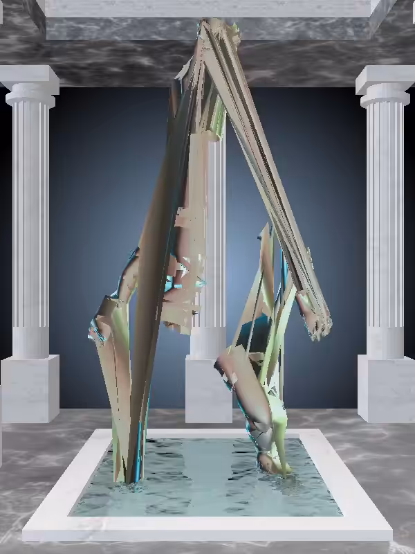 HeavenComputer: The Dancing Chatoyant Amazonite Man #6466