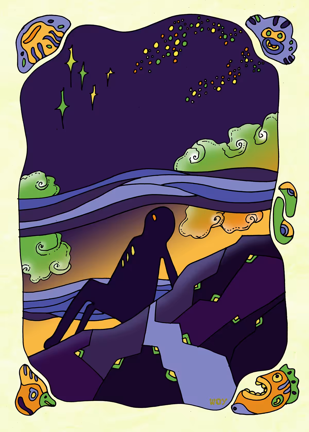 Mimoya The Friendly Creature with the Stars