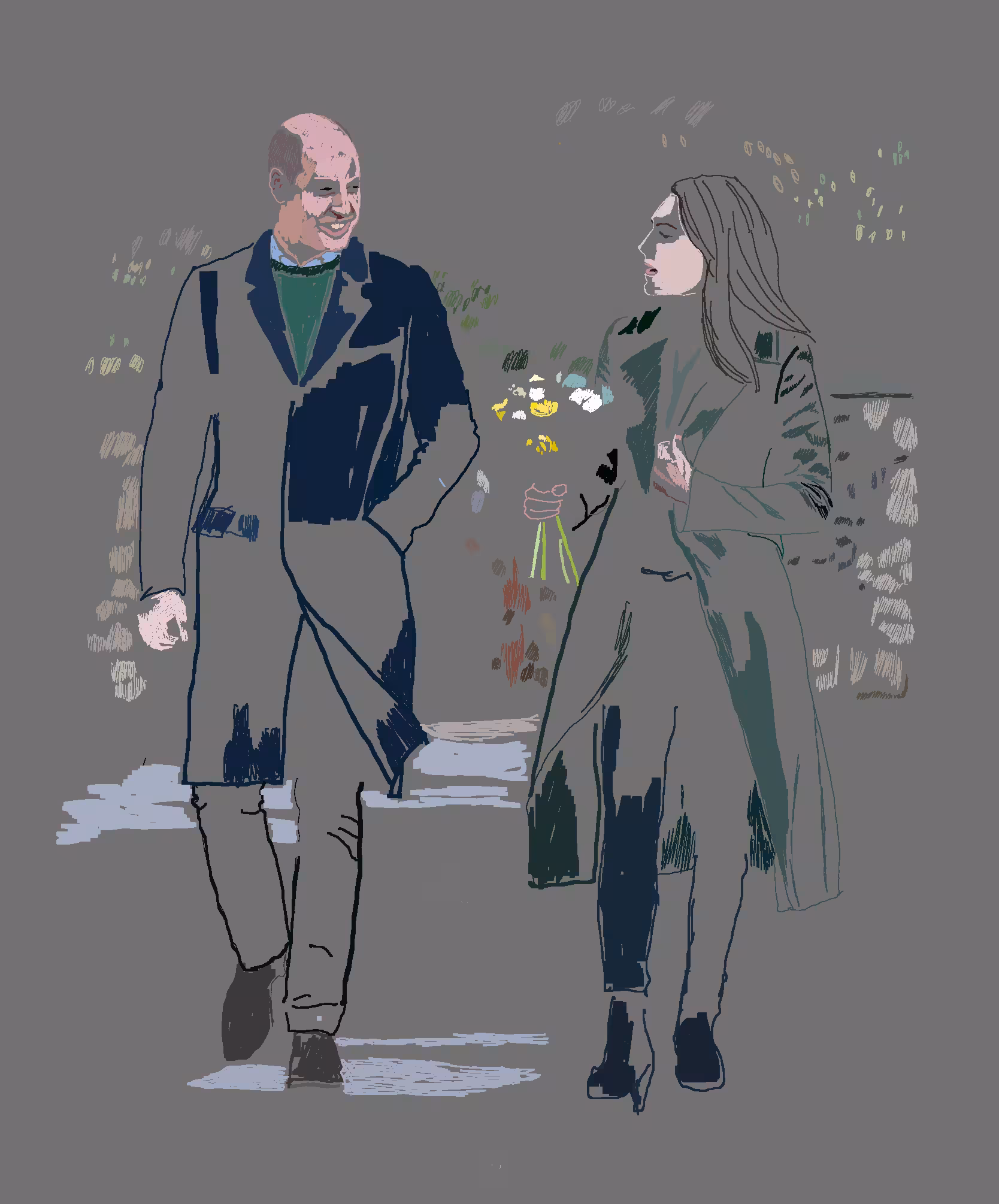 Pixel Art Sketchbook: Will and Kate