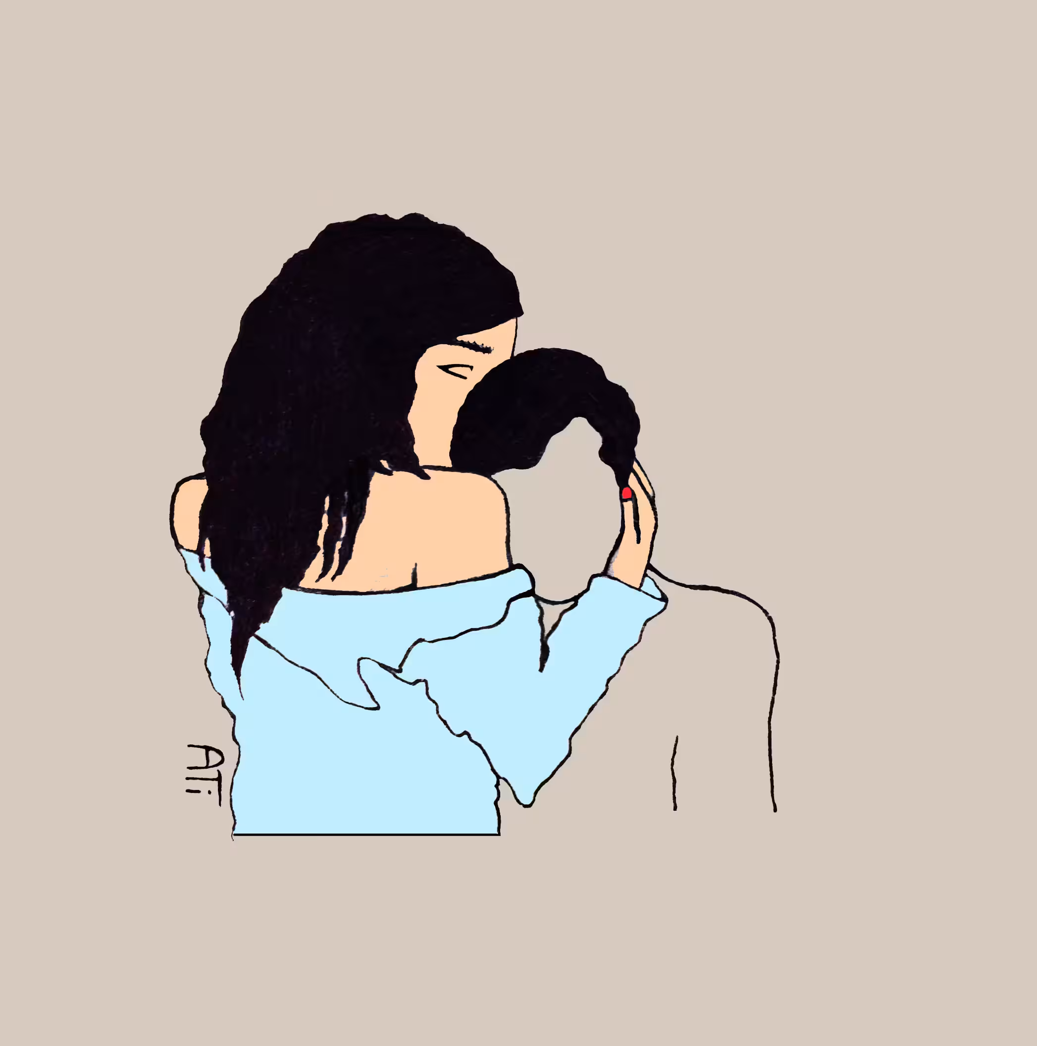 Beside me