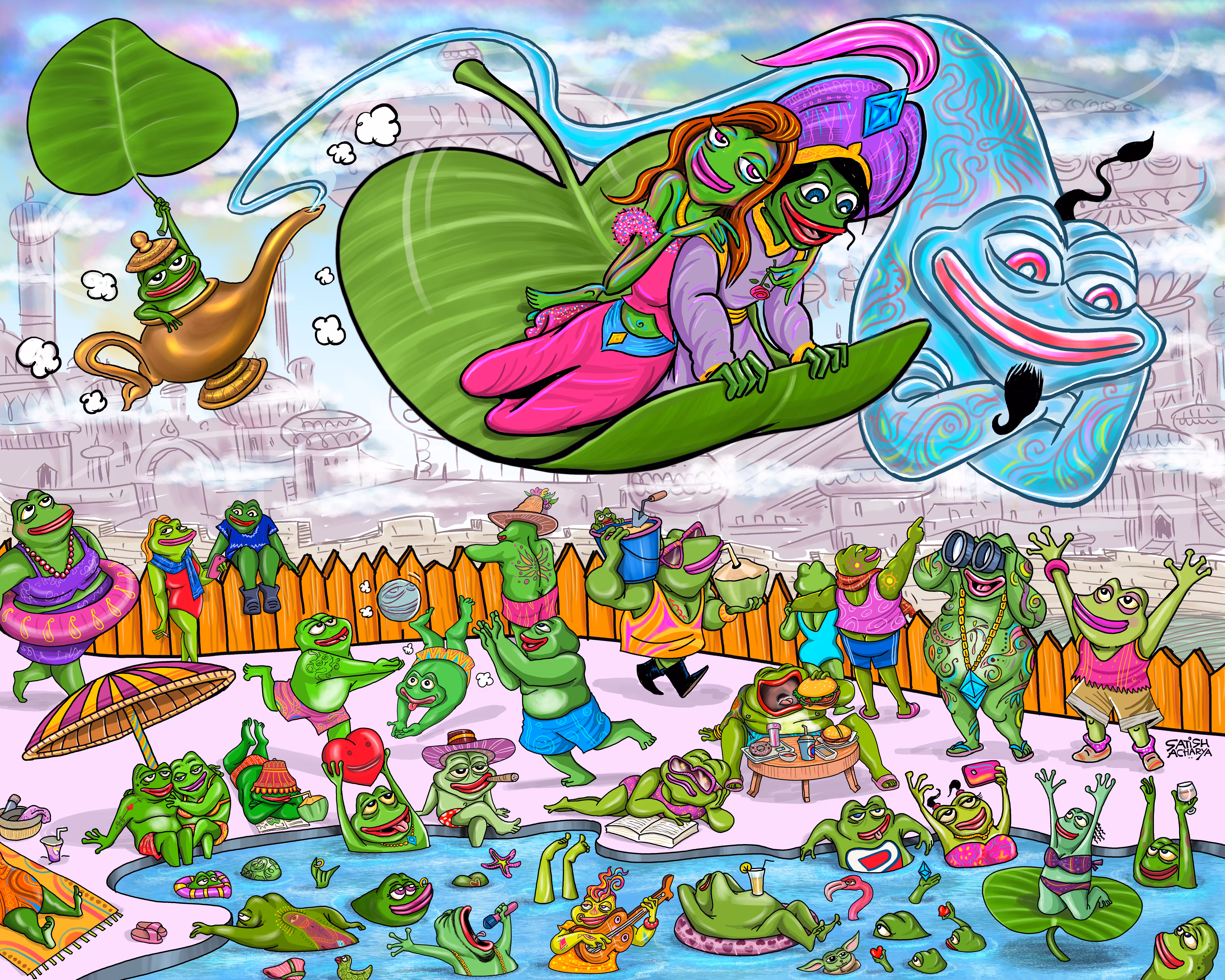 Aladdin in magical Pepe-verse