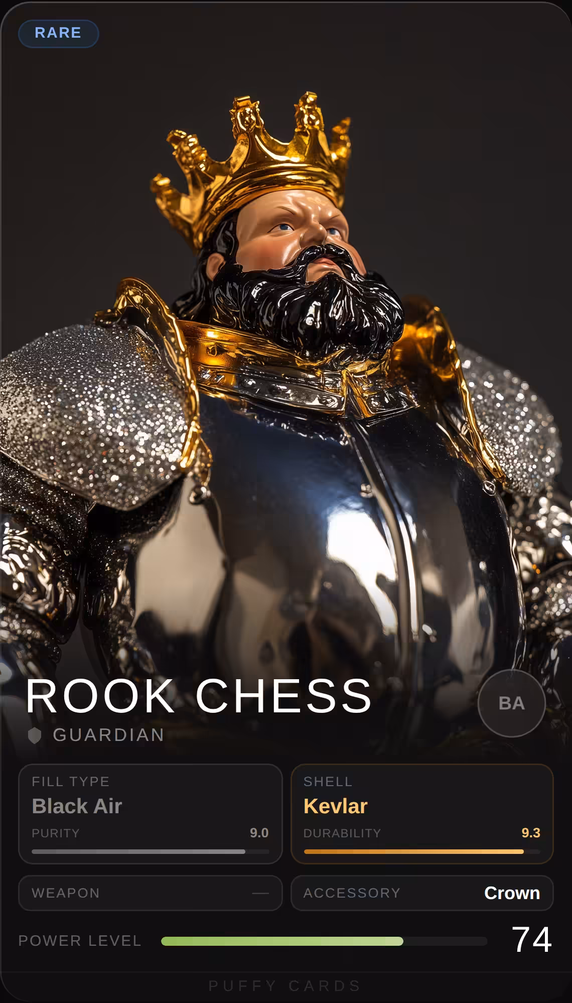 Puffy Cards: Rook Chess