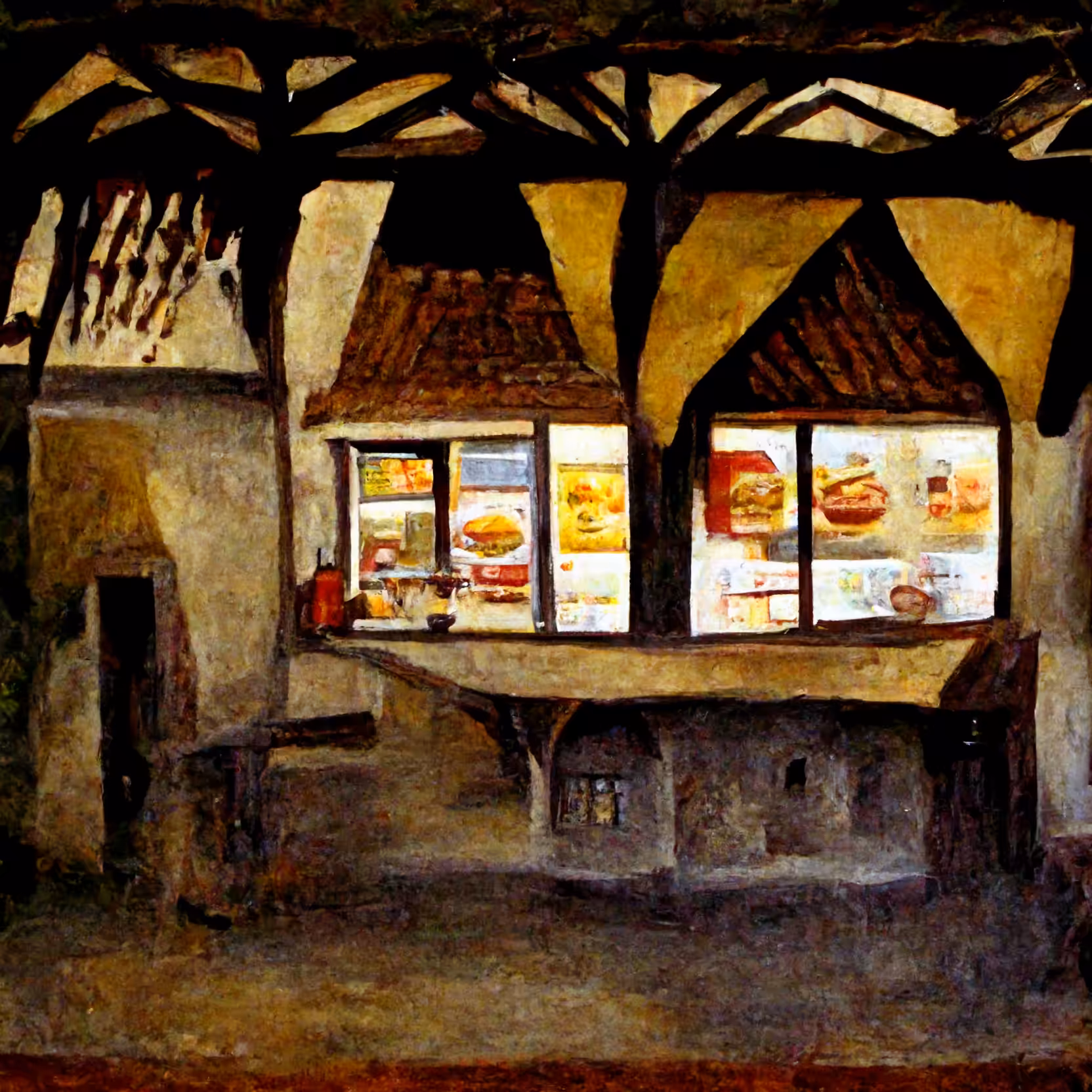 First McDonald's illuminated signage.