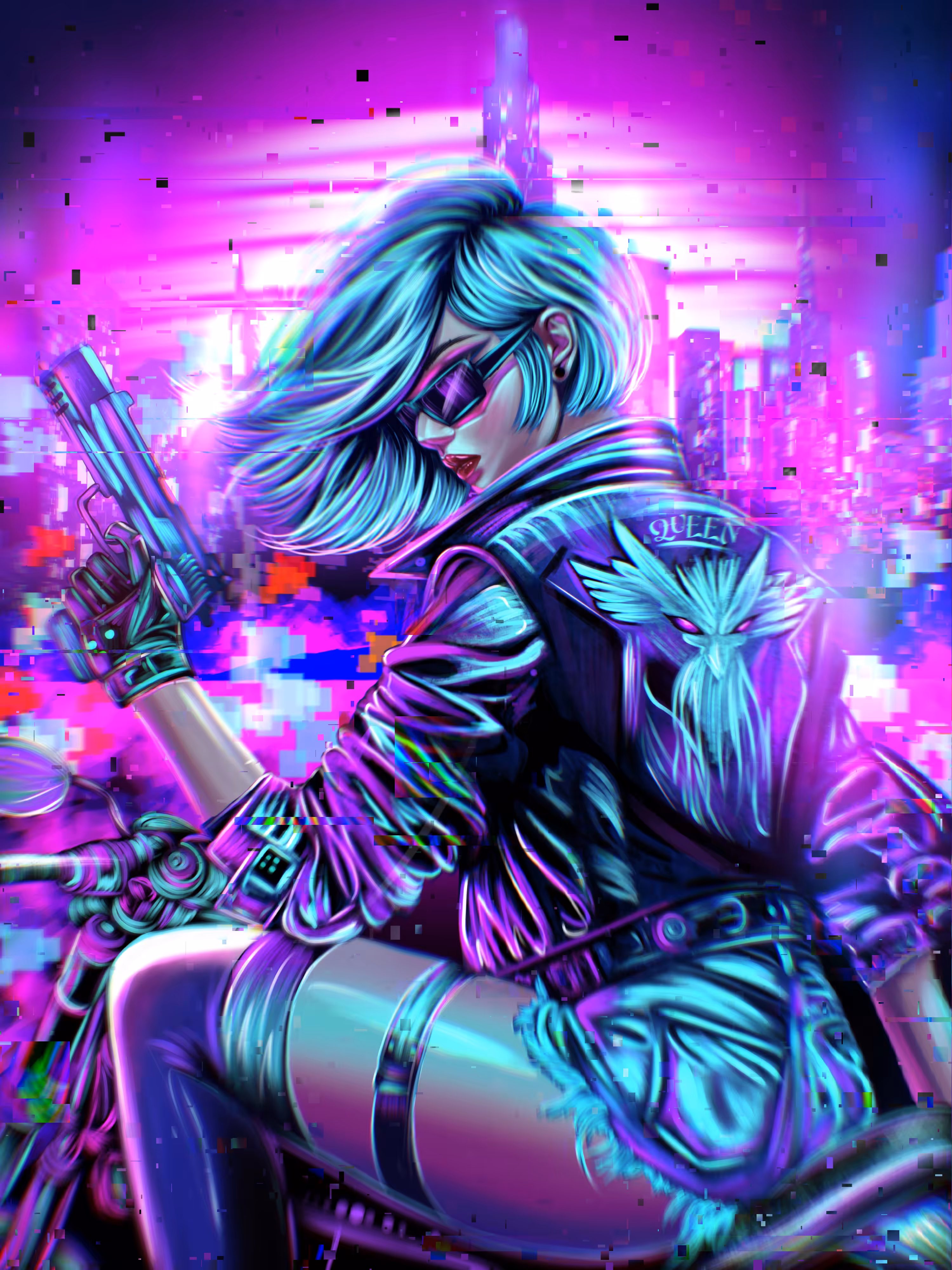 Neon Glitches: A Story of Girls in the Metropolis